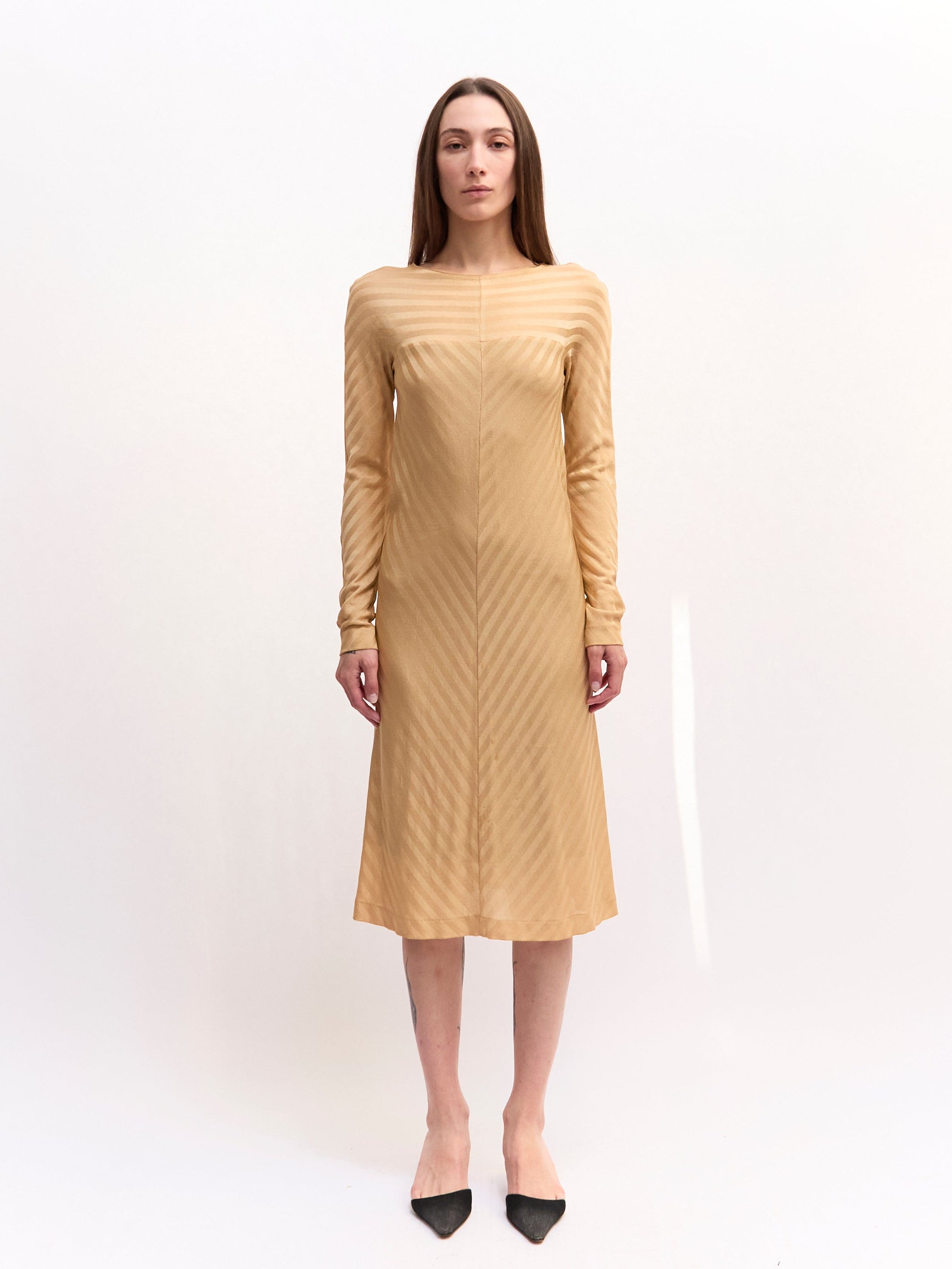 Missoni Gold Long Sleeve Dress