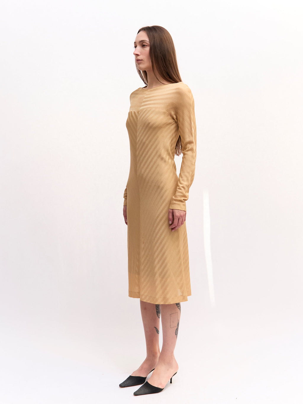 Missoni Gold Long Sleeve Dress