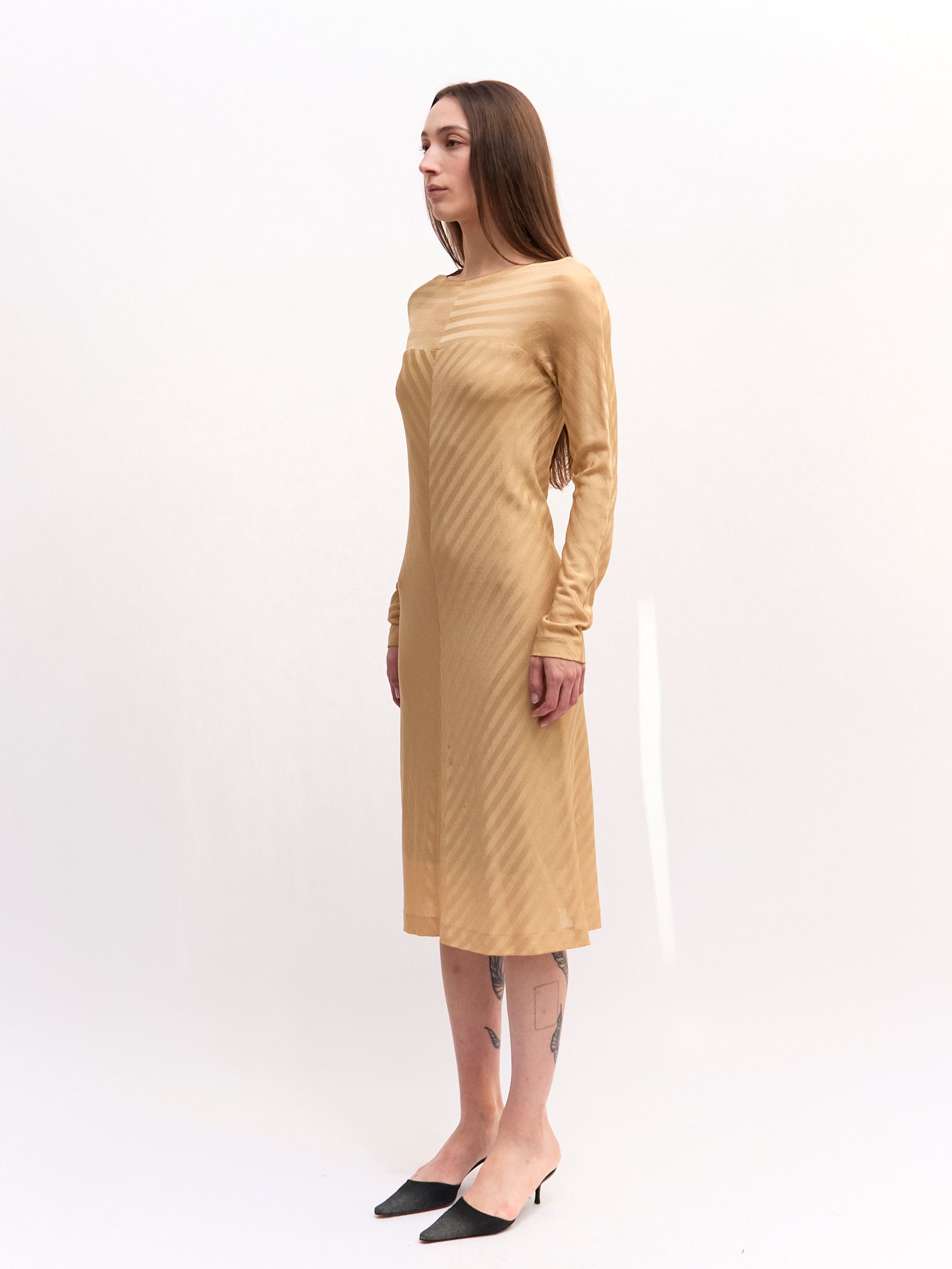 Missoni Gold Long Sleeve Dress