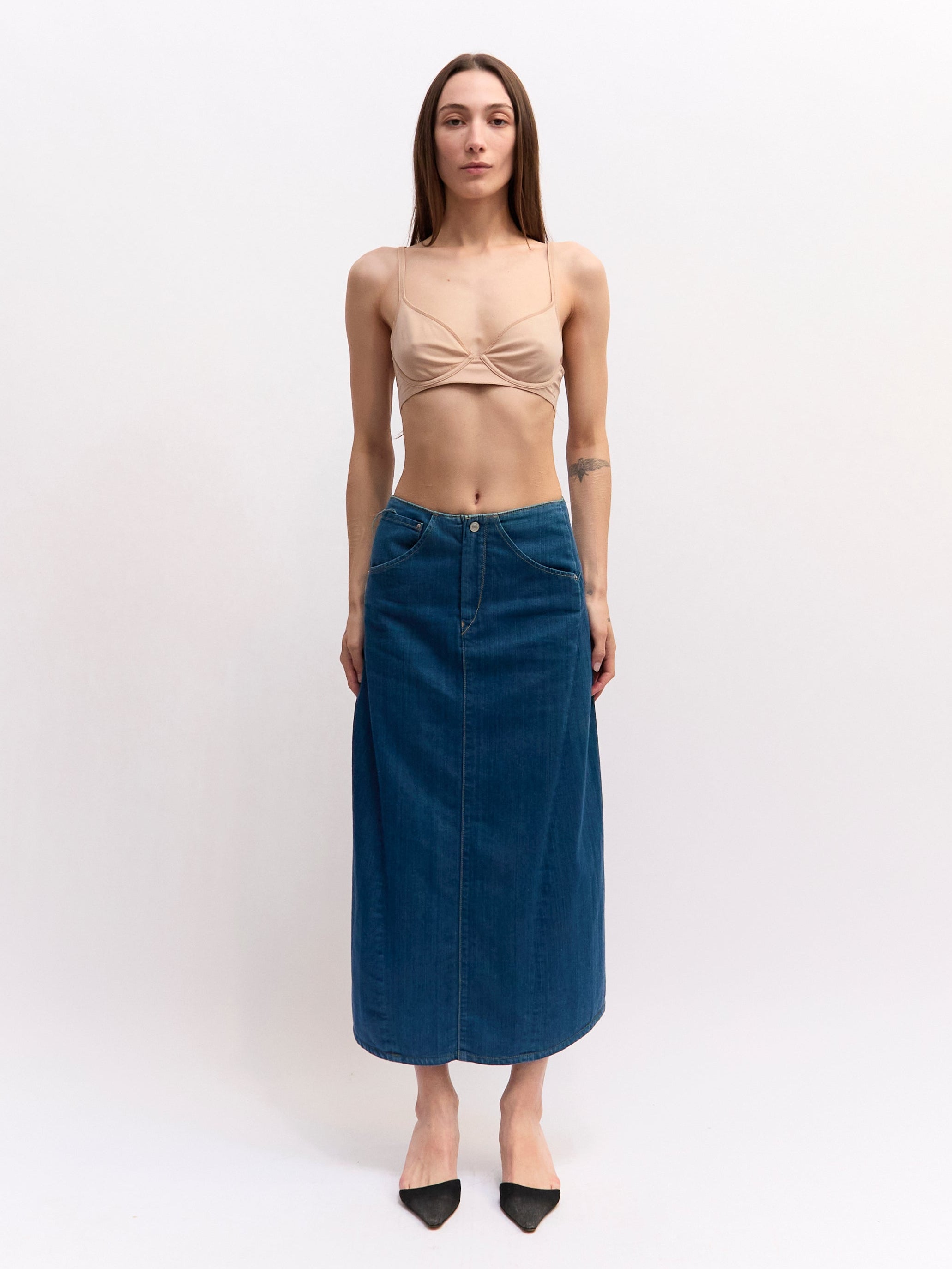 Vintage Levi’s Engineered Buckle Back Skirt W26