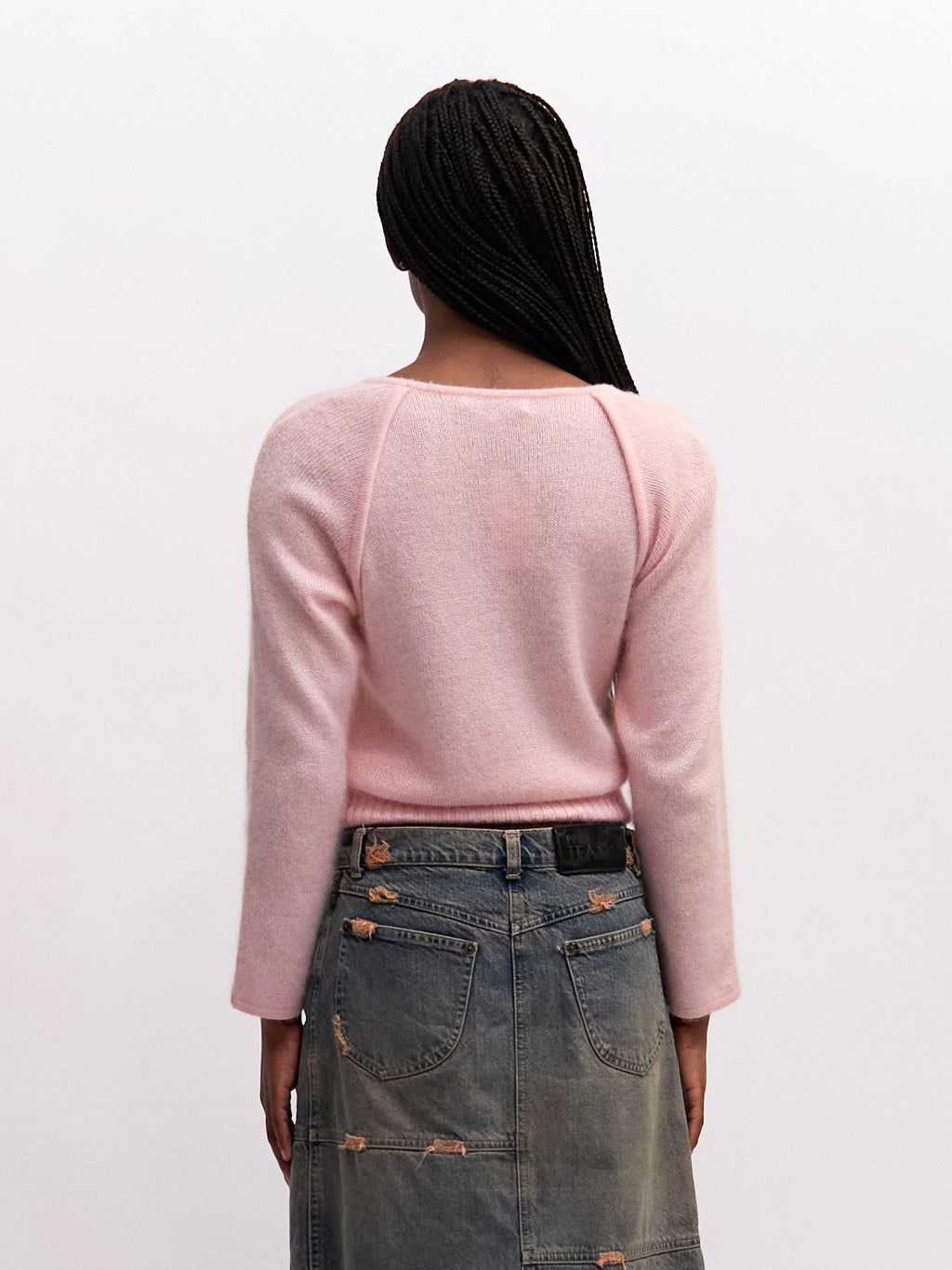Christian Dior Pink Silk Blend Knit Sweater