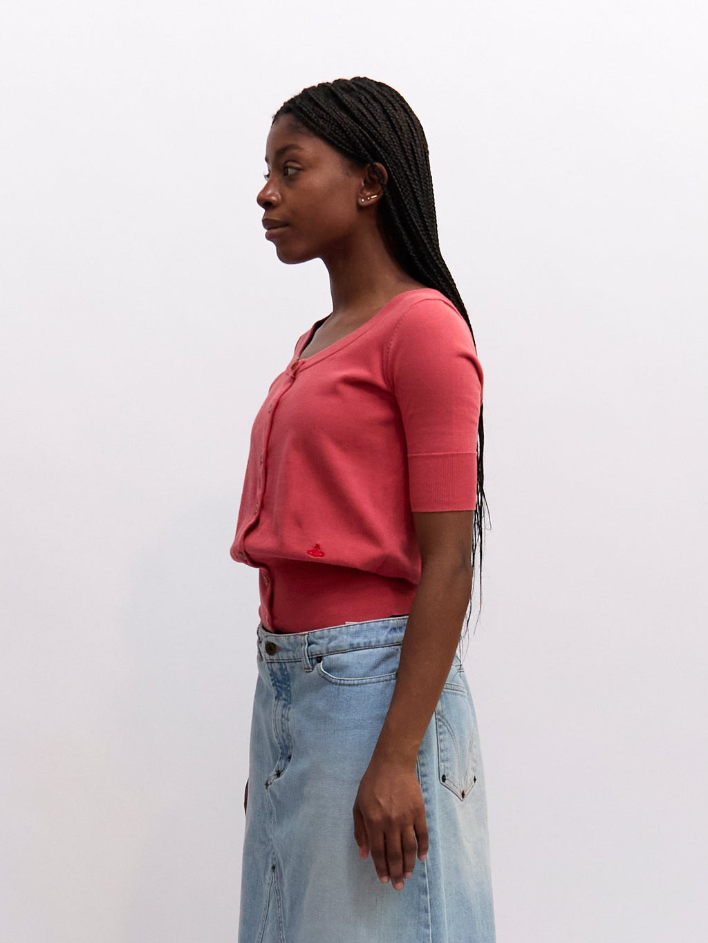 Vivienne Westwood Pink Short Sleeve Cardigan