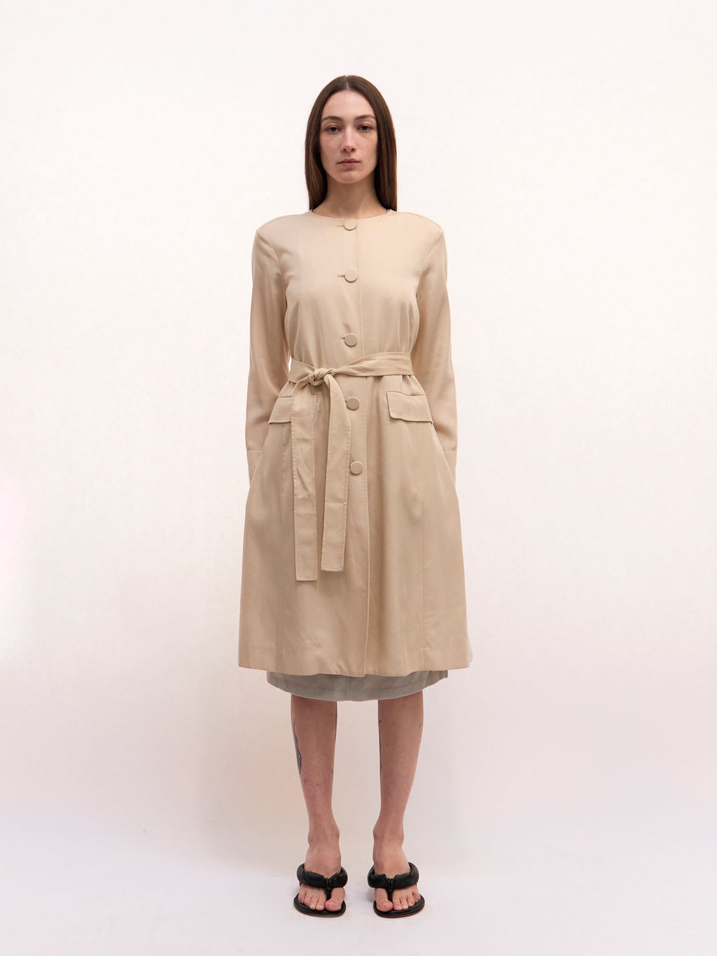 Jill Stuart Cream Trench Dress