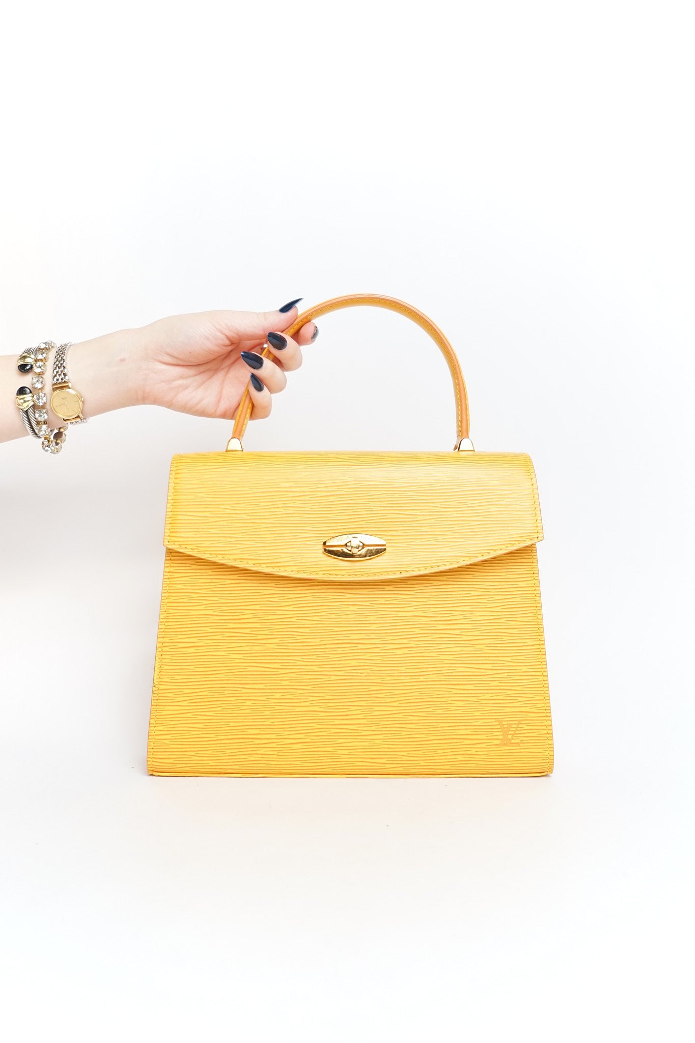 Louis Vuitton Yellow Epi Leather Malesherbes