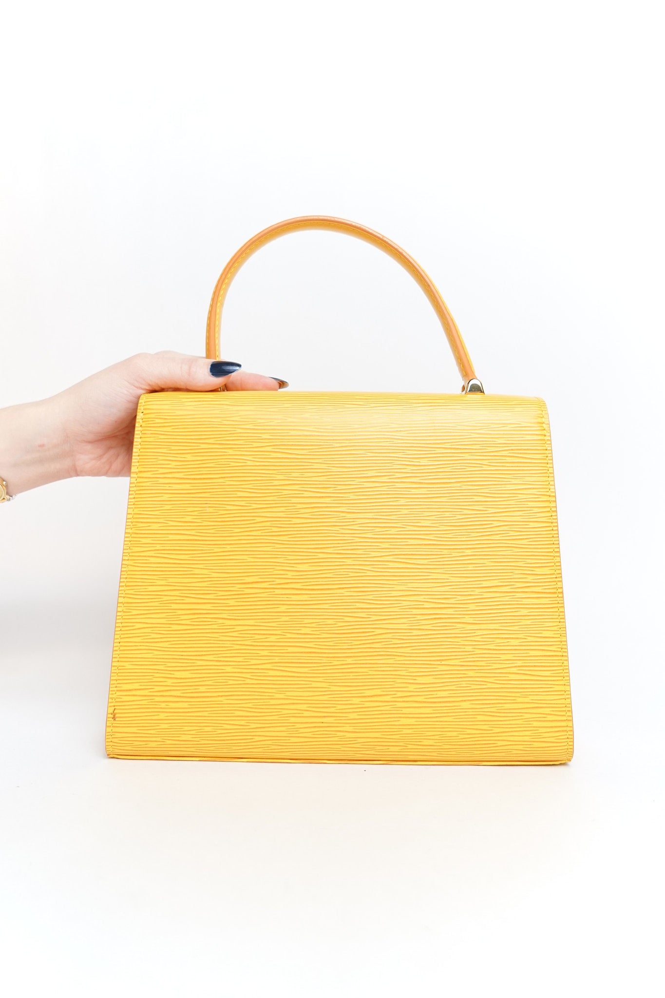 Louis Vuitton Yellow Epi Leather Malesherbes