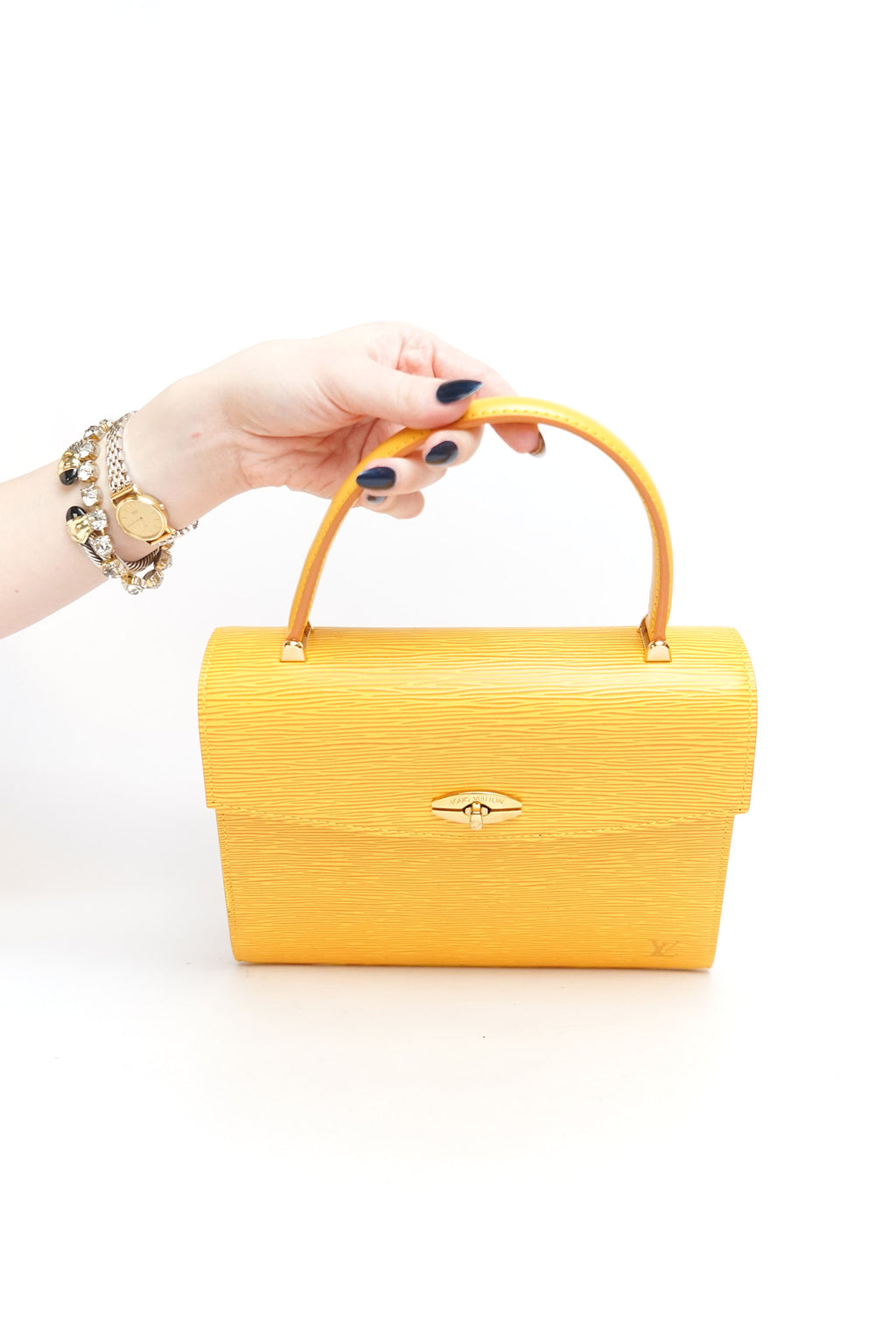 Louis Vuitton Yellow Epi Leather Malesherbes