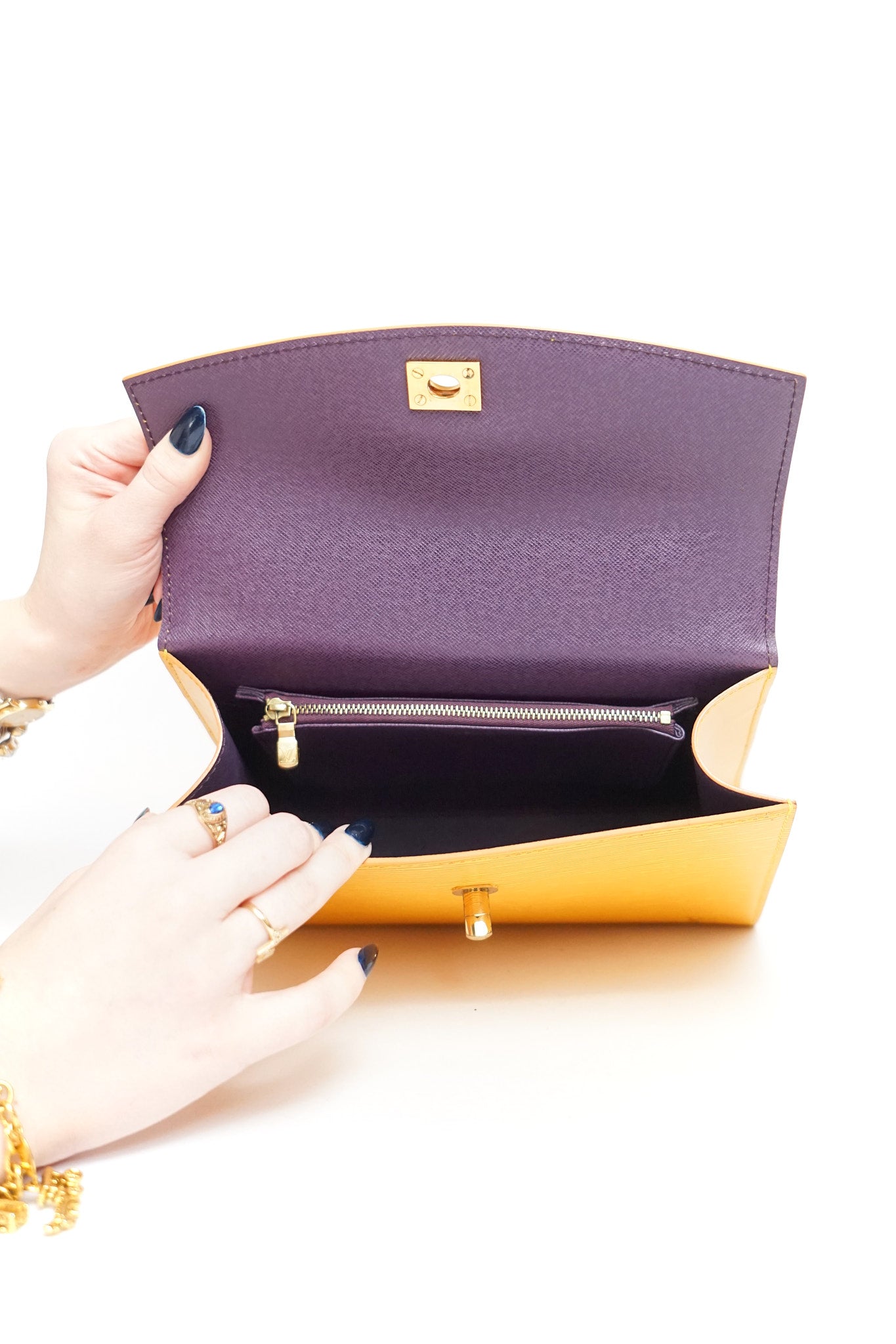Louis Vuitton Yellow Epi Leather Malesherbes