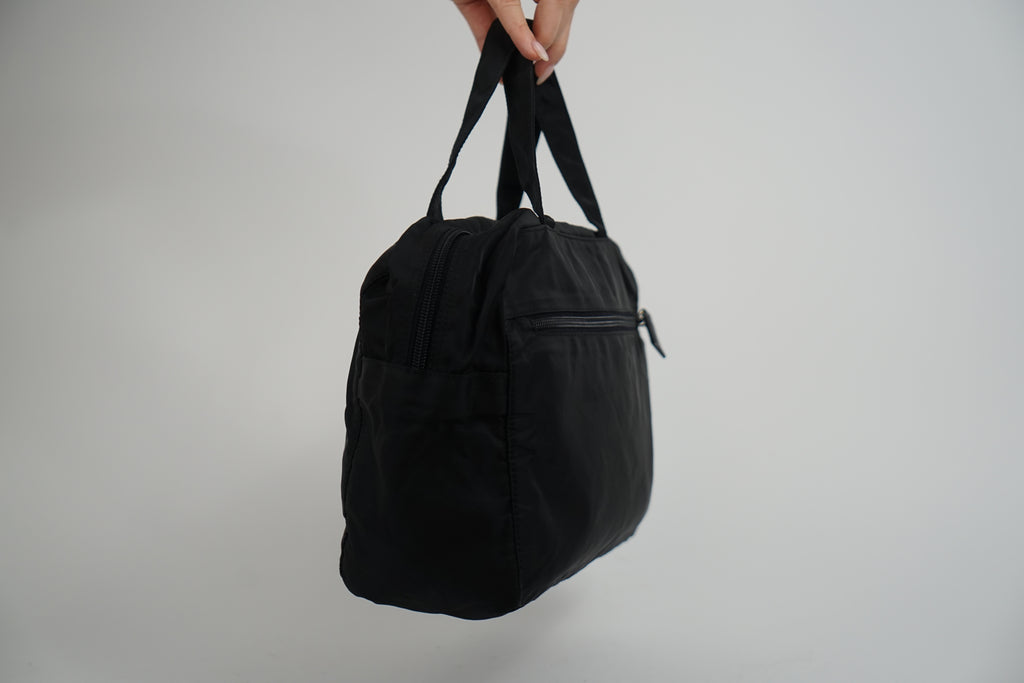 Prada Black Nylon Top Handle Bag