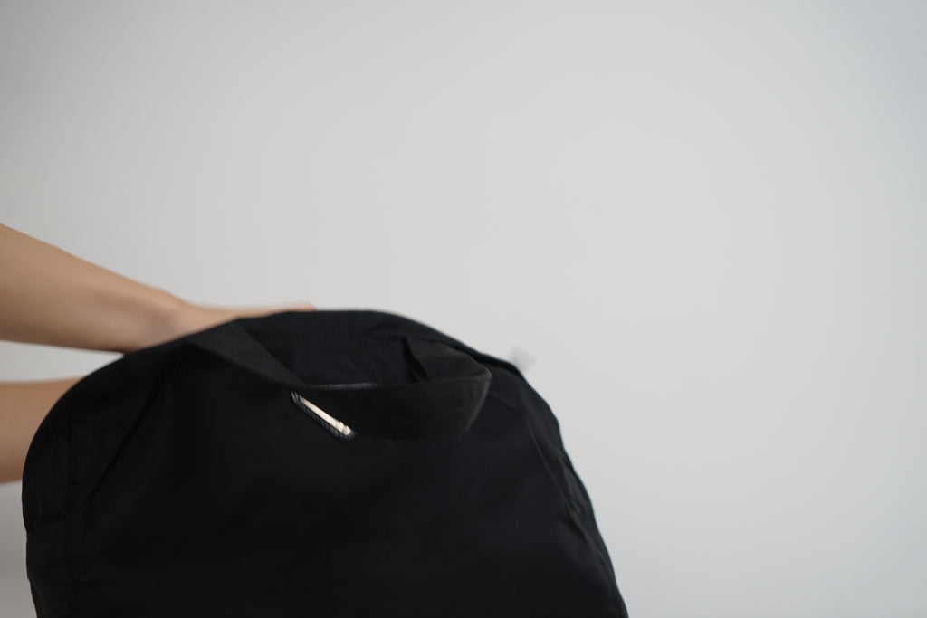 Prada Black Nylon Top Handle Bag