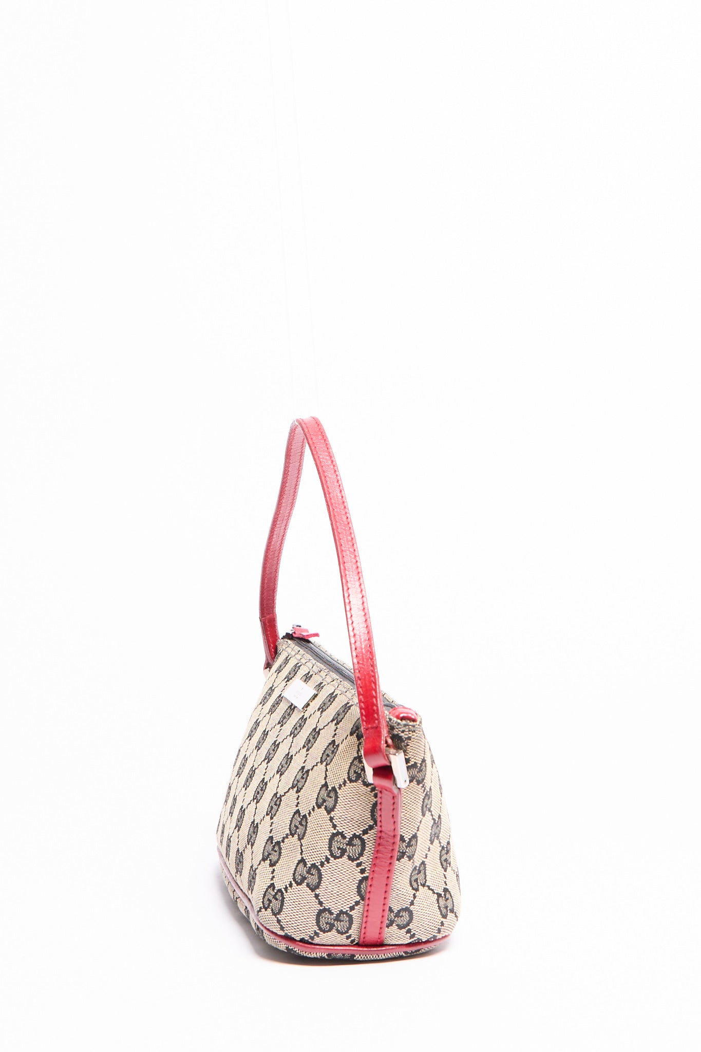 Gucci Brown Red Piping Pochette