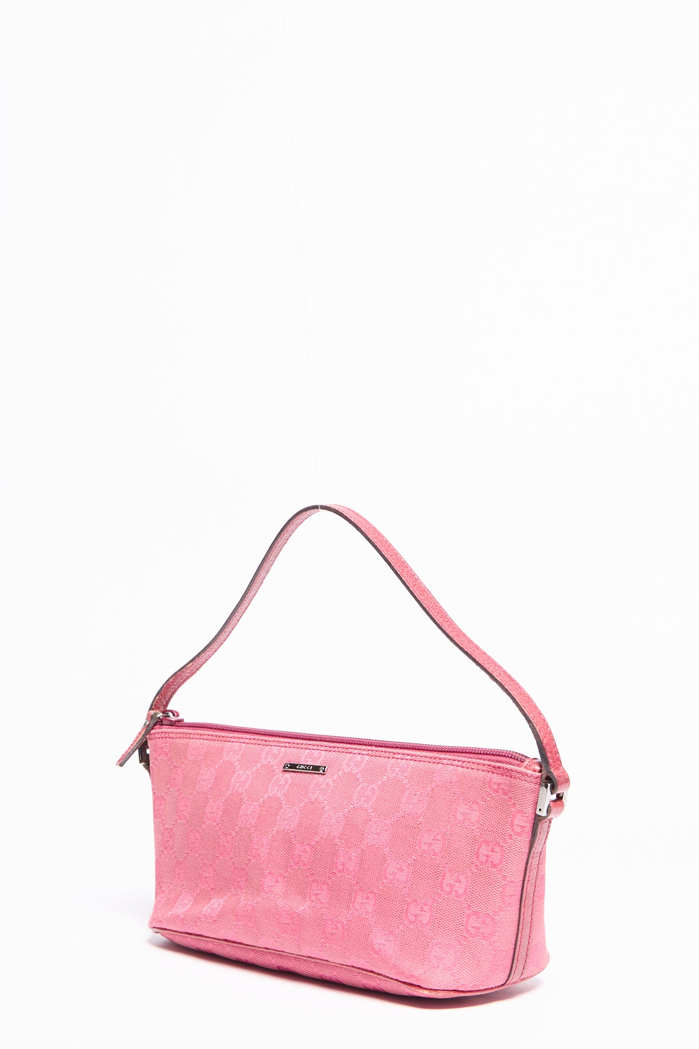 Gucci Dark Pink Monogram Pochette