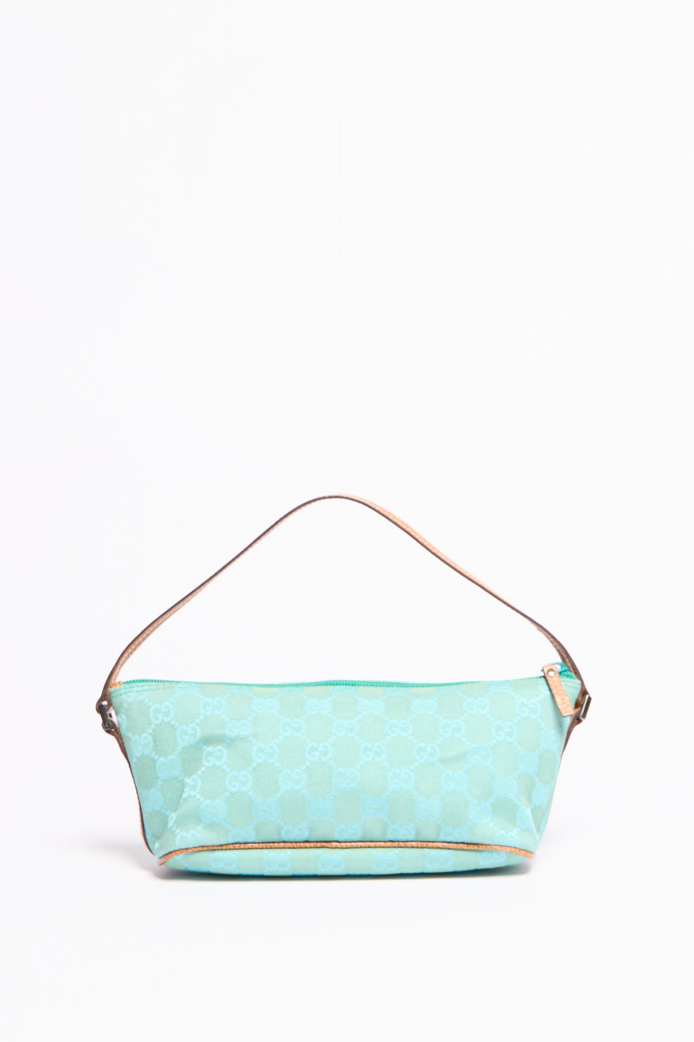 Gucci Teal Monogram Pochette