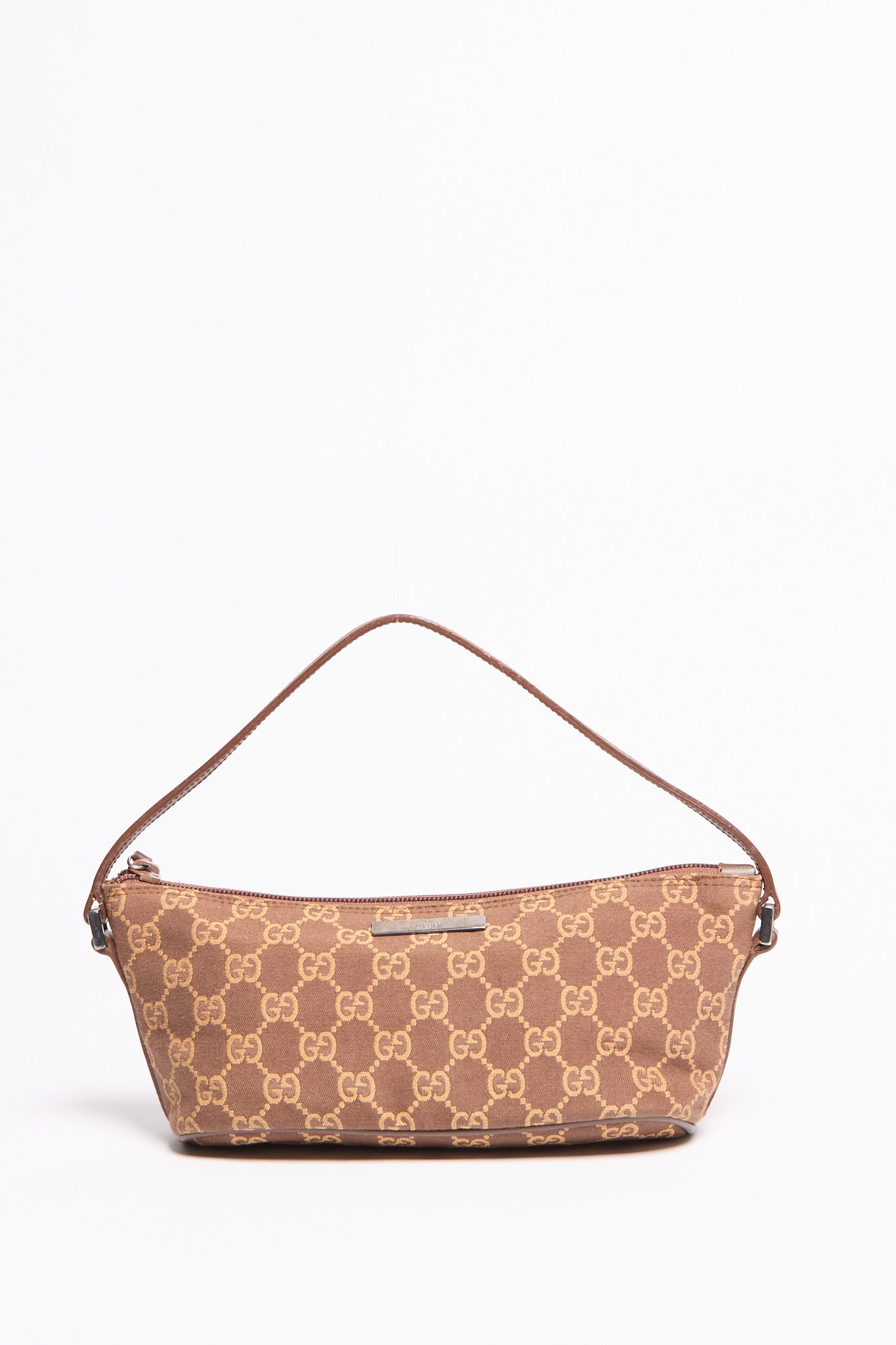Gucci Brown Monogram Pochette