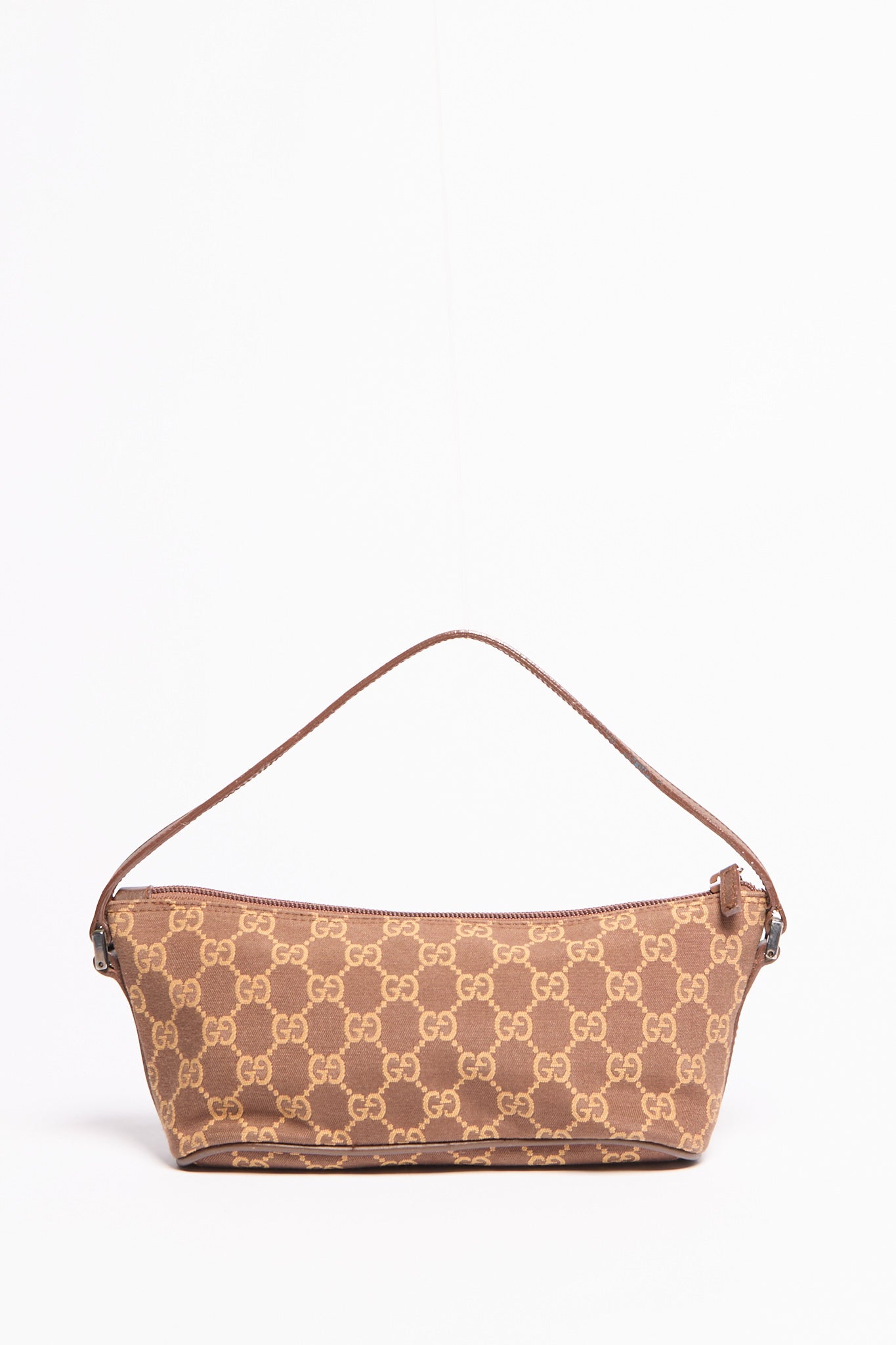 Gucci Brown Monogram Pochette