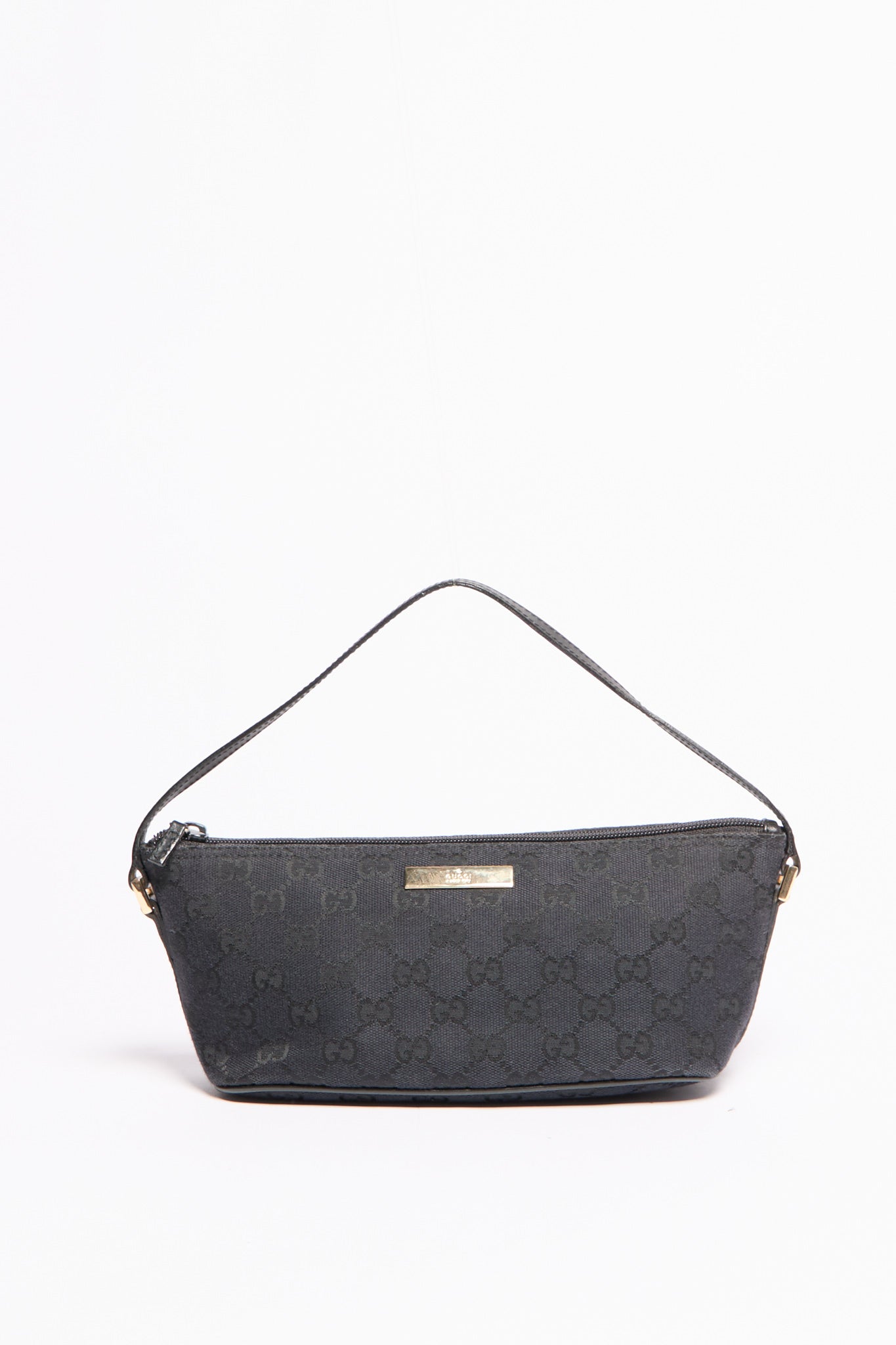 Gucci Black Monogram GG Pochette