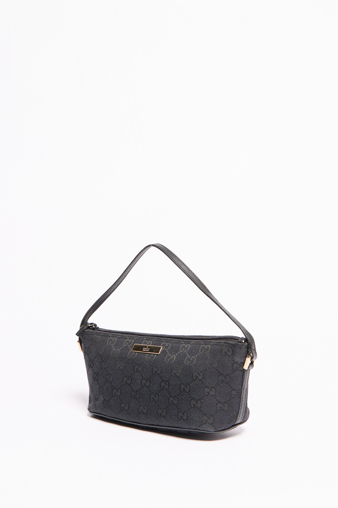 Gucci Black Monogram GG Pochette