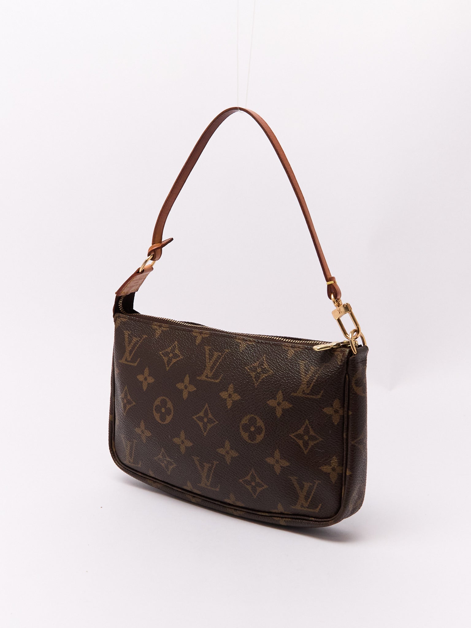 90's Louis Vuitton Pochette Accessoires Brown Monogram Pouch