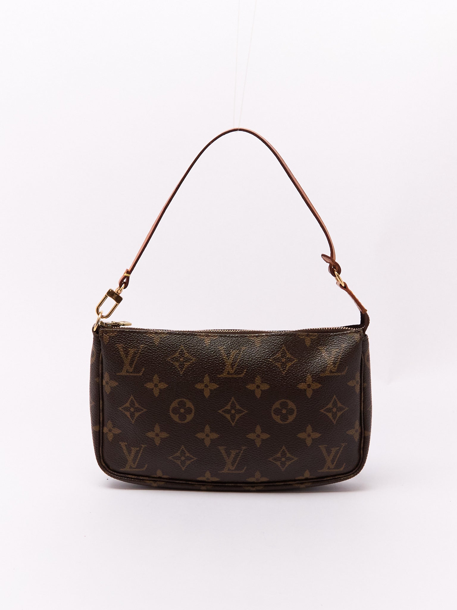90's Louis Vuitton Pochette Accessoires Brown Monogram Pouch