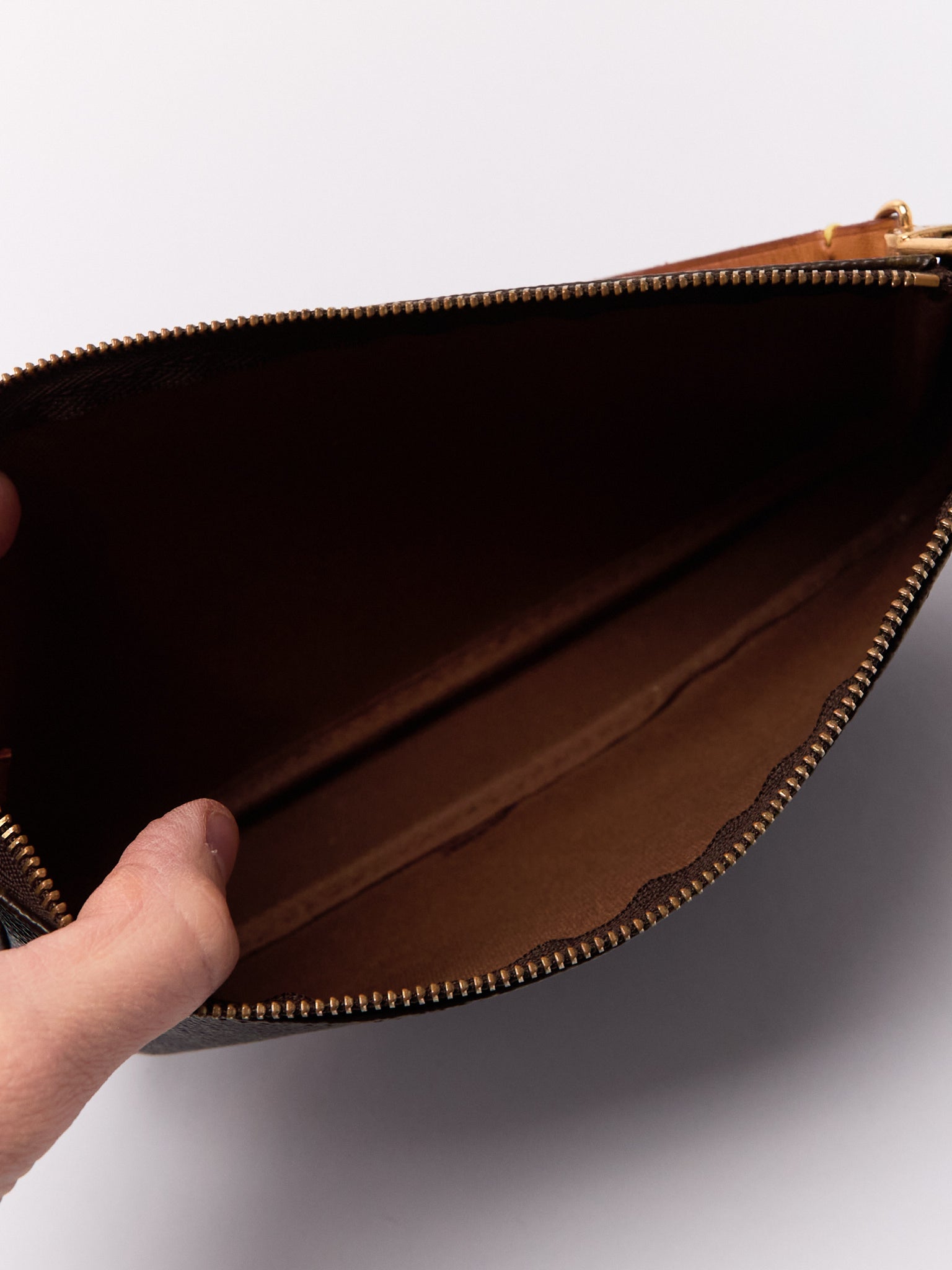 90's Louis Vuitton Pochette Accessoires Brown Monogram Pouch