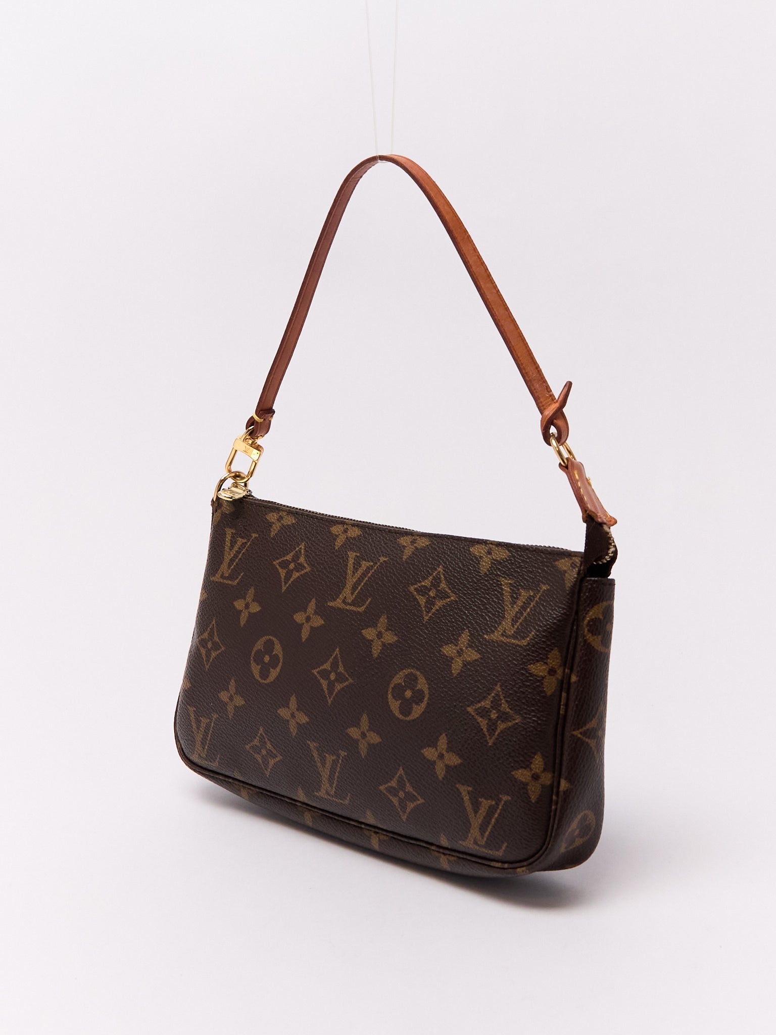 90's Louis Vuitton Pochette Accessoires Brown Monogram Pouch