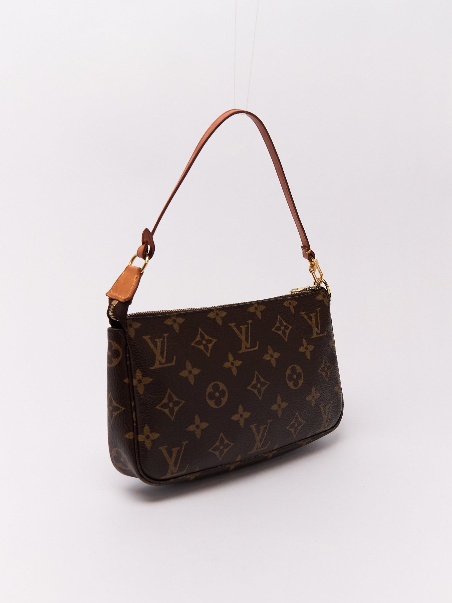 90's Louis Vuitton Pochette Accessoires Brown Monogram Pouch