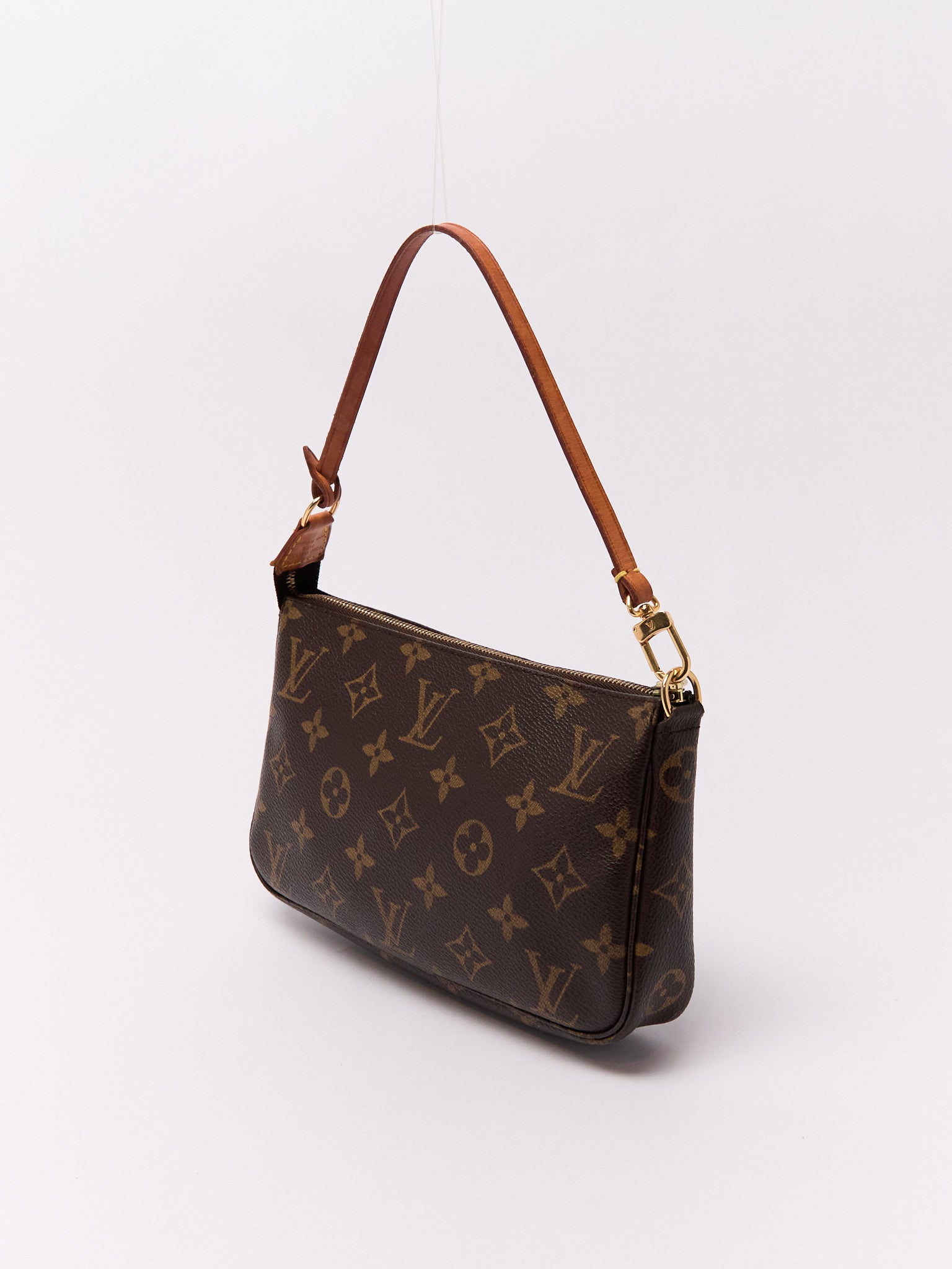 90's Louis Vuitton Pochette Accessoires Brown Monogram Pouch