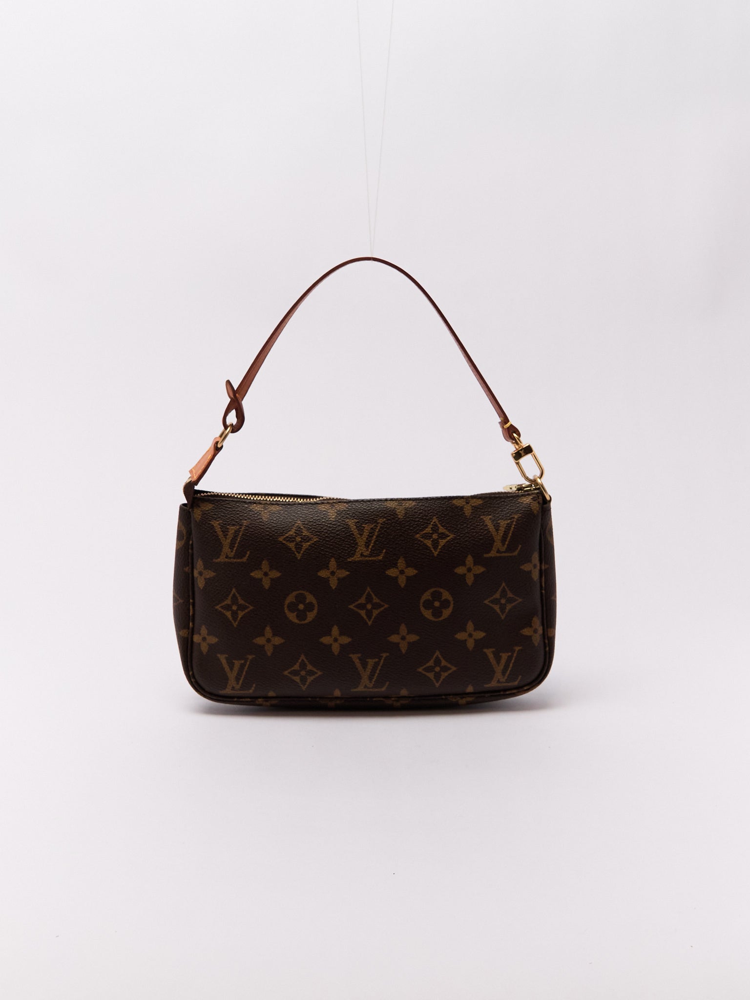 90's Louis Vuitton Pochette Accessoires Brown Monogram Pouch