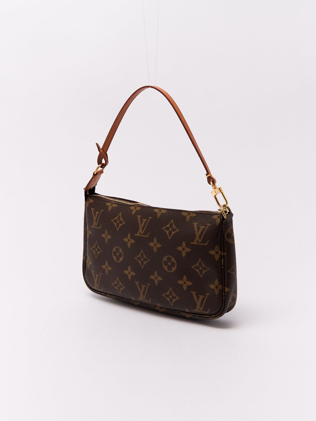 90's Louis Vuitton Pochette Accessoires Brown Monogram Pouch