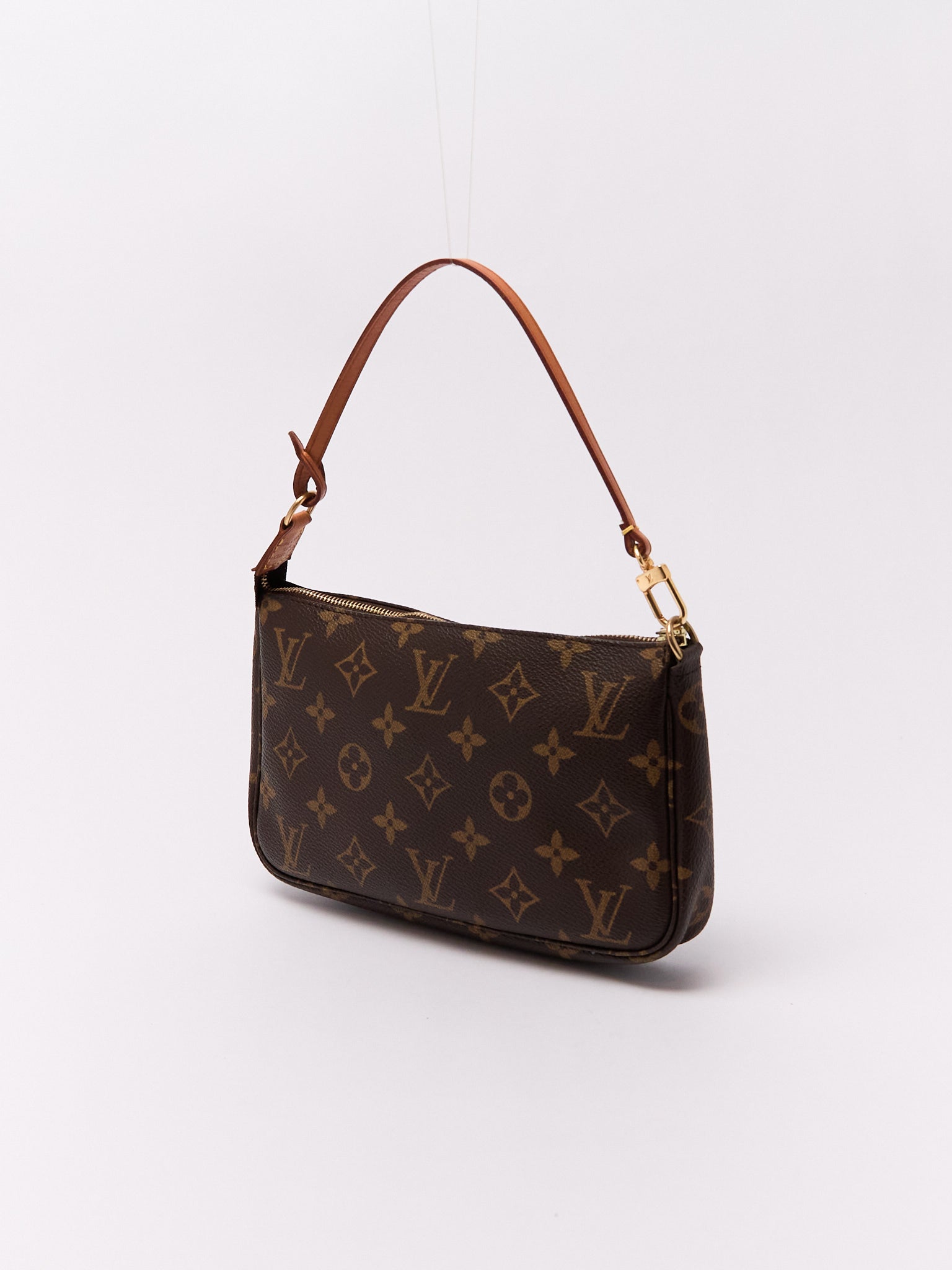 90's Louis Vuitton Pochette Accessoires Brown Monogram Pouch
