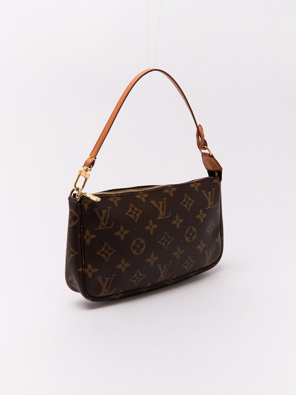 90's Louis Vuitton Pochette Accessoires Brown Monogram Pouch