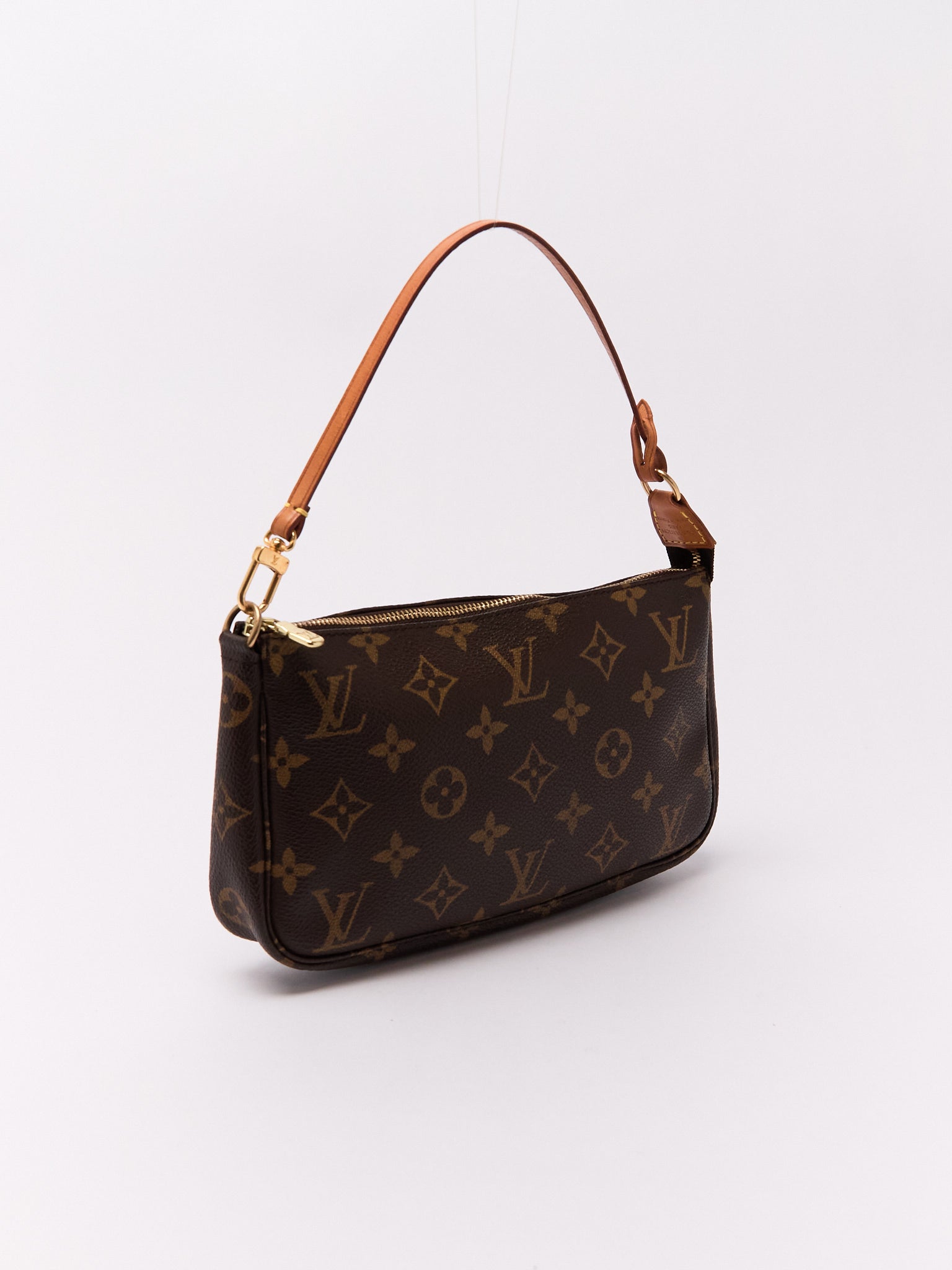 90's Louis Vuitton Pochette Accessoires Brown Monogram Pouch