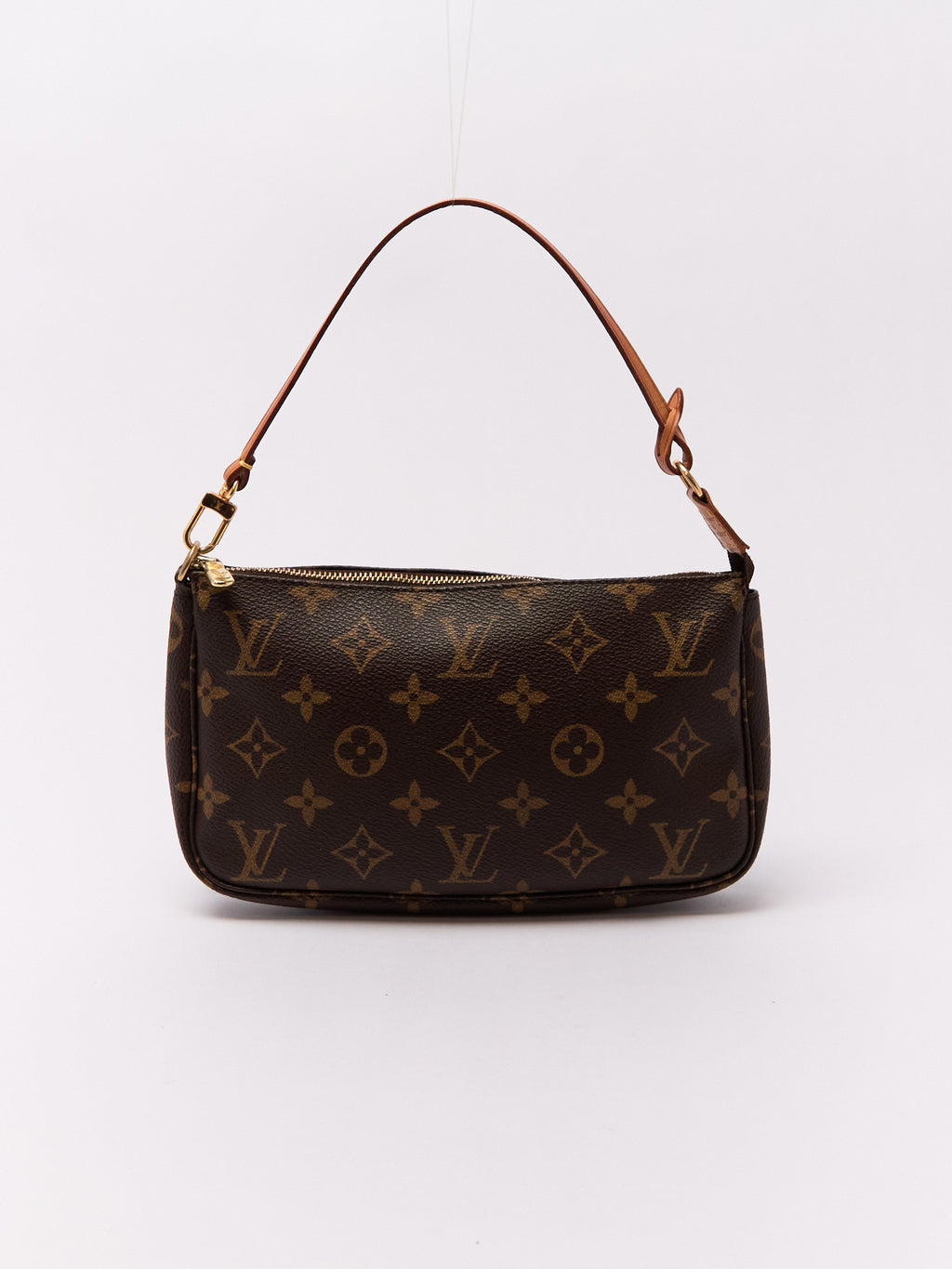 90's Louis Vuitton Pochette Accessoires Brown Monogram Pouch