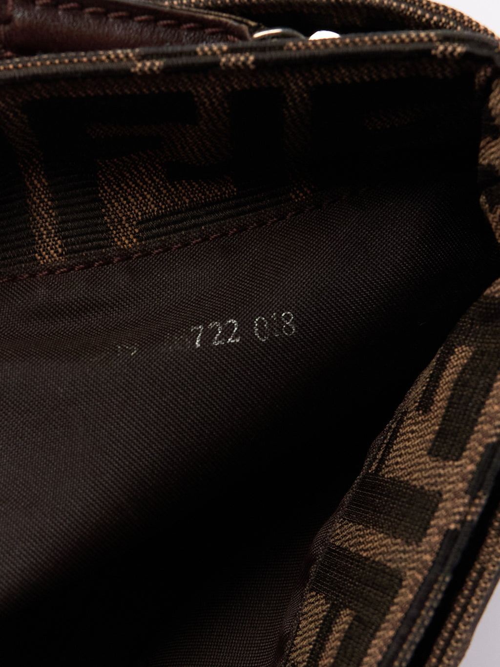90's Fendi Mamma Baguette Brown Zucca Shoulder Bag