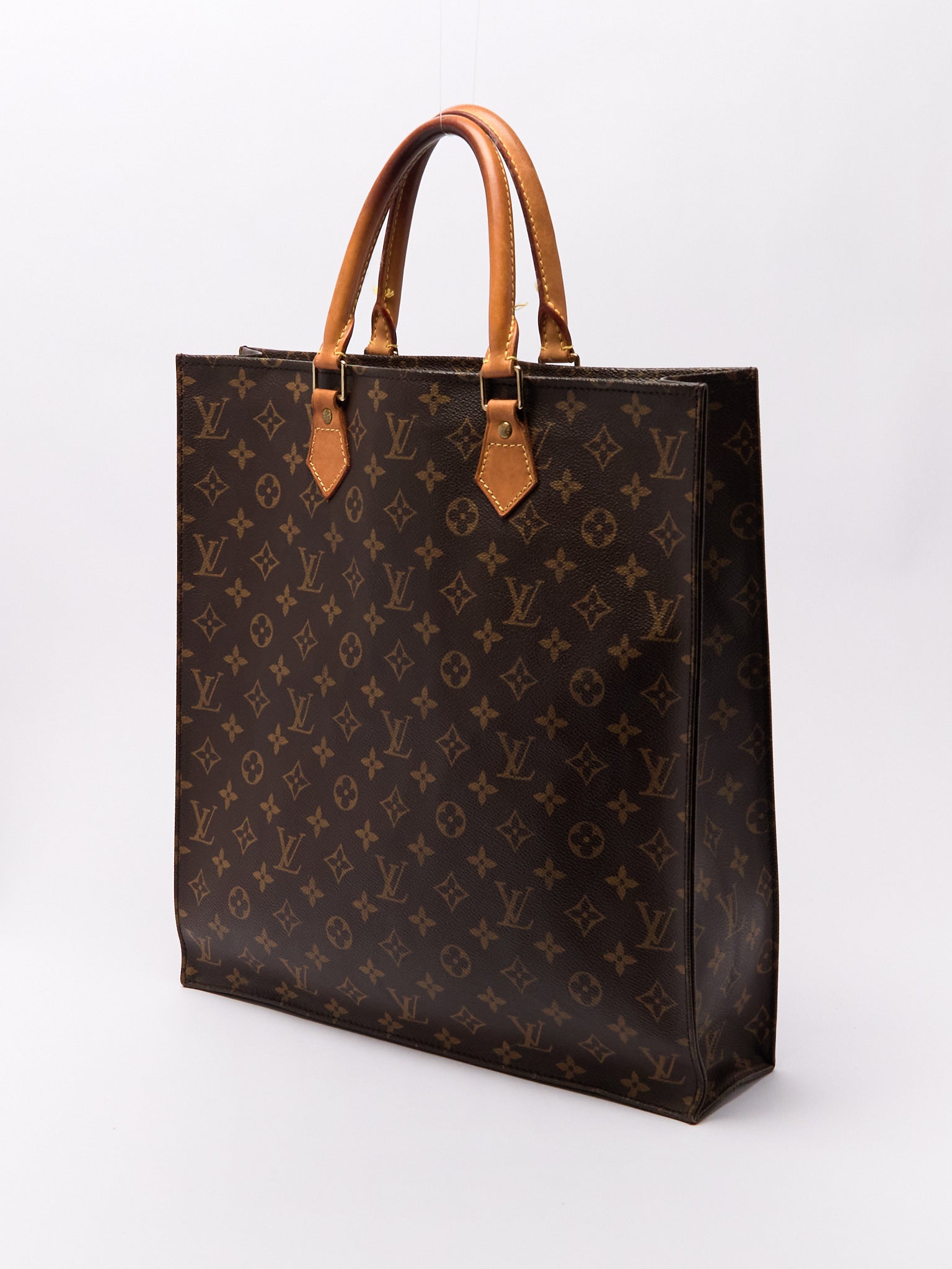 Louis Vuitton Sac Plat Brown Monogram Tote Bag