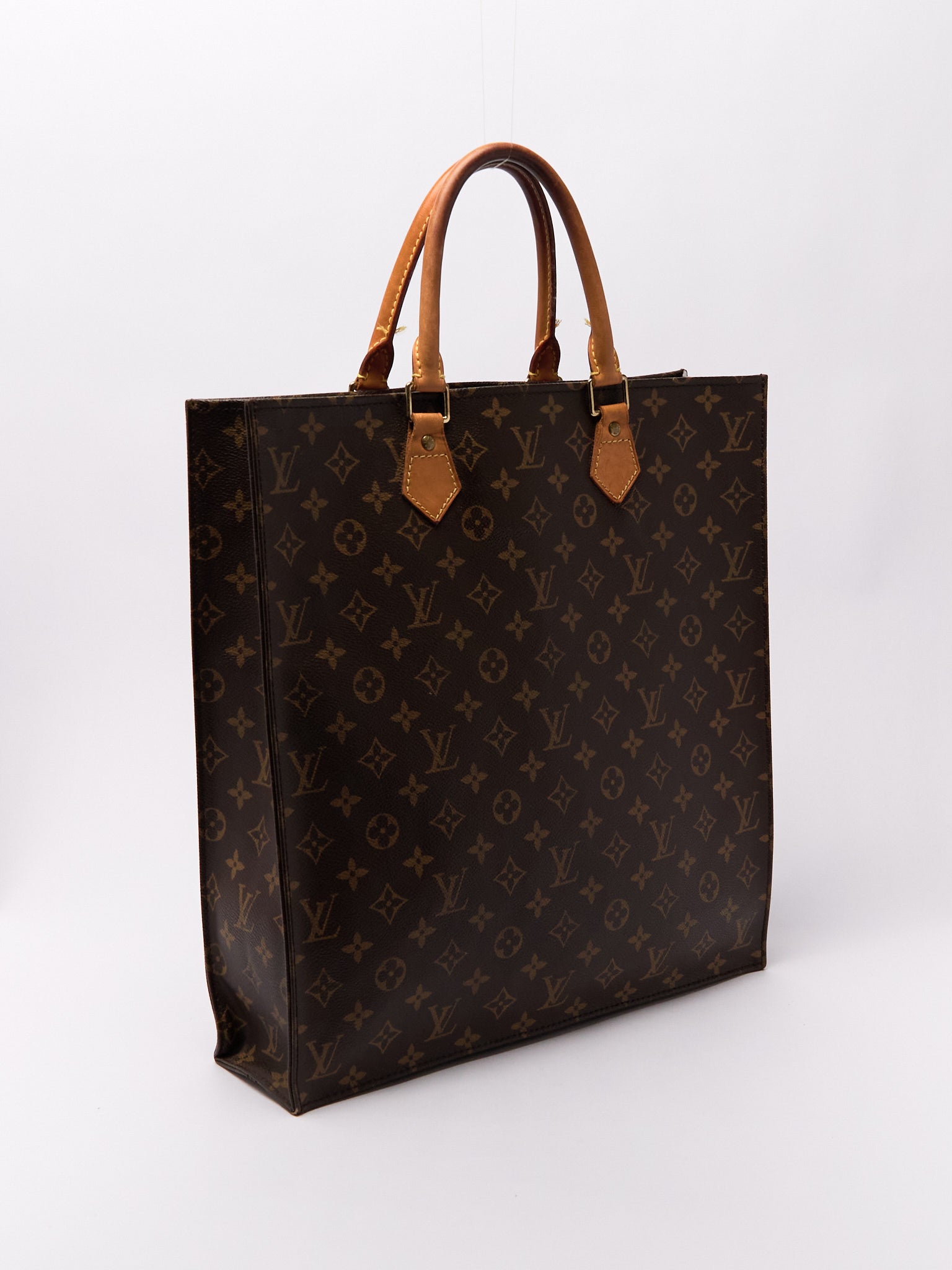 Louis Vuitton Sac Plat Brown Monogram Tote Bag