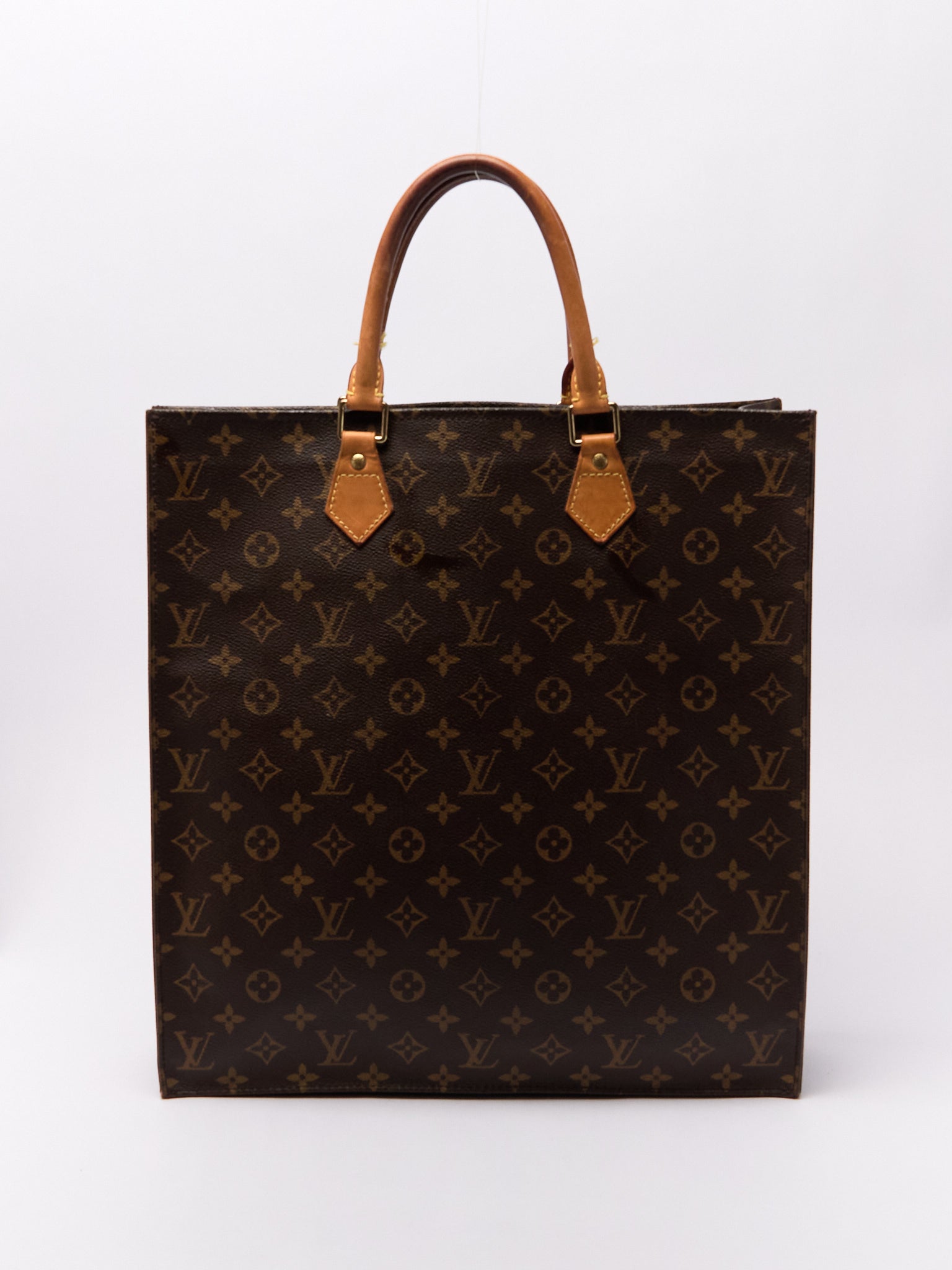 Louis Vuitton Sac Plat Brown Monogram Tote Bag