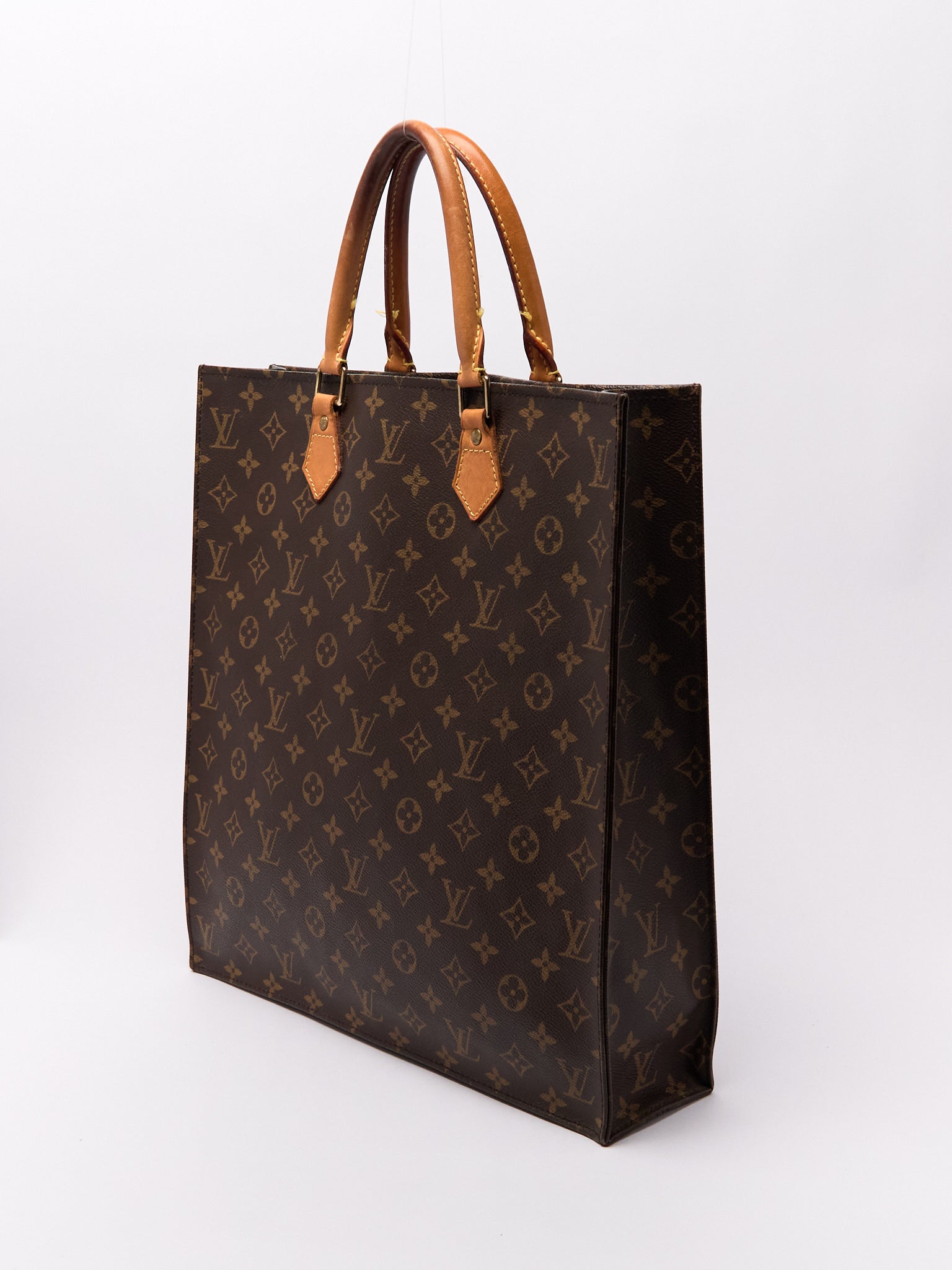 Louis Vuitton Sac Plat Brown Monogram Tote Bag
