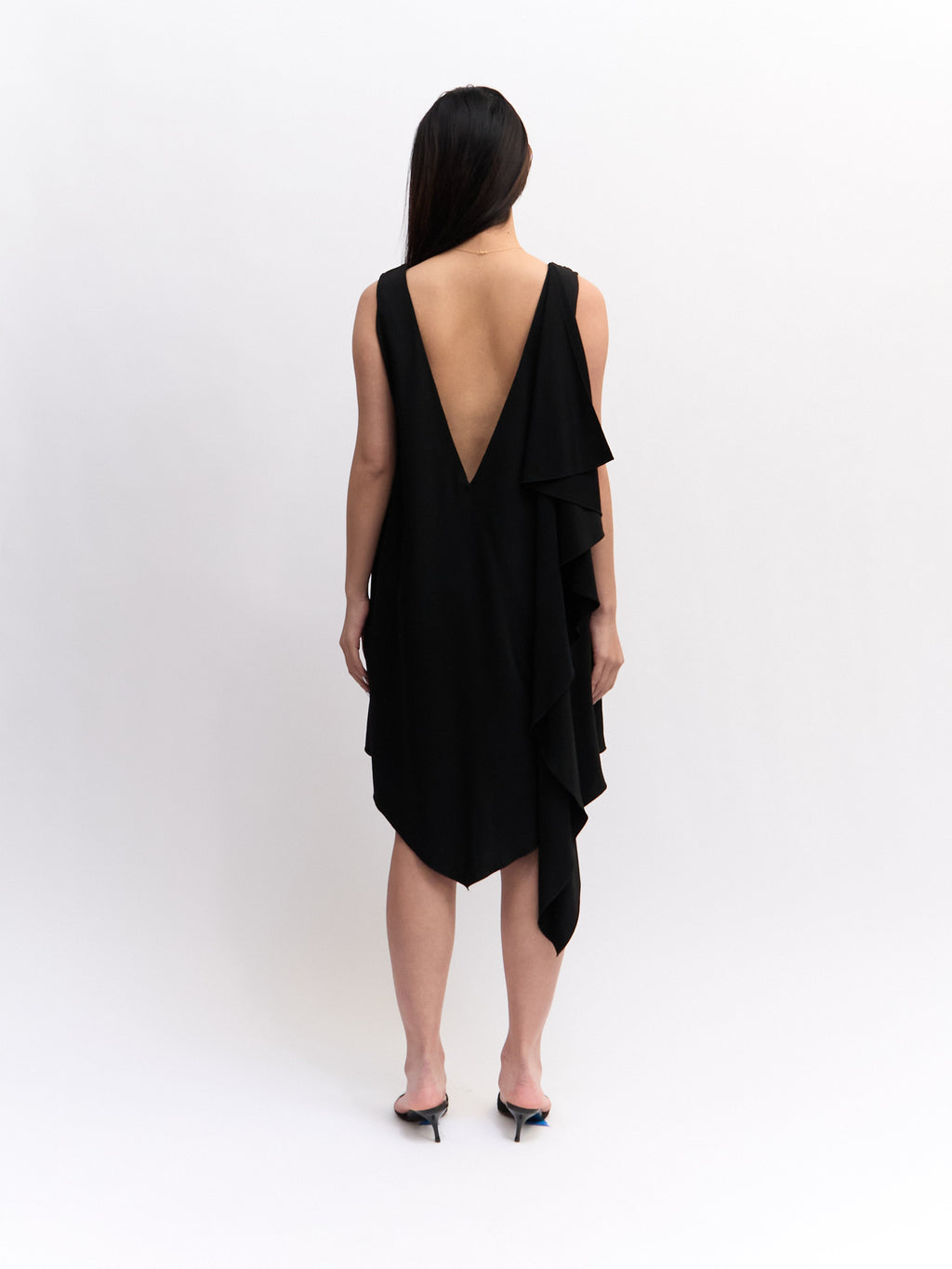 Cavalli Black Rhinestone Mini Dress