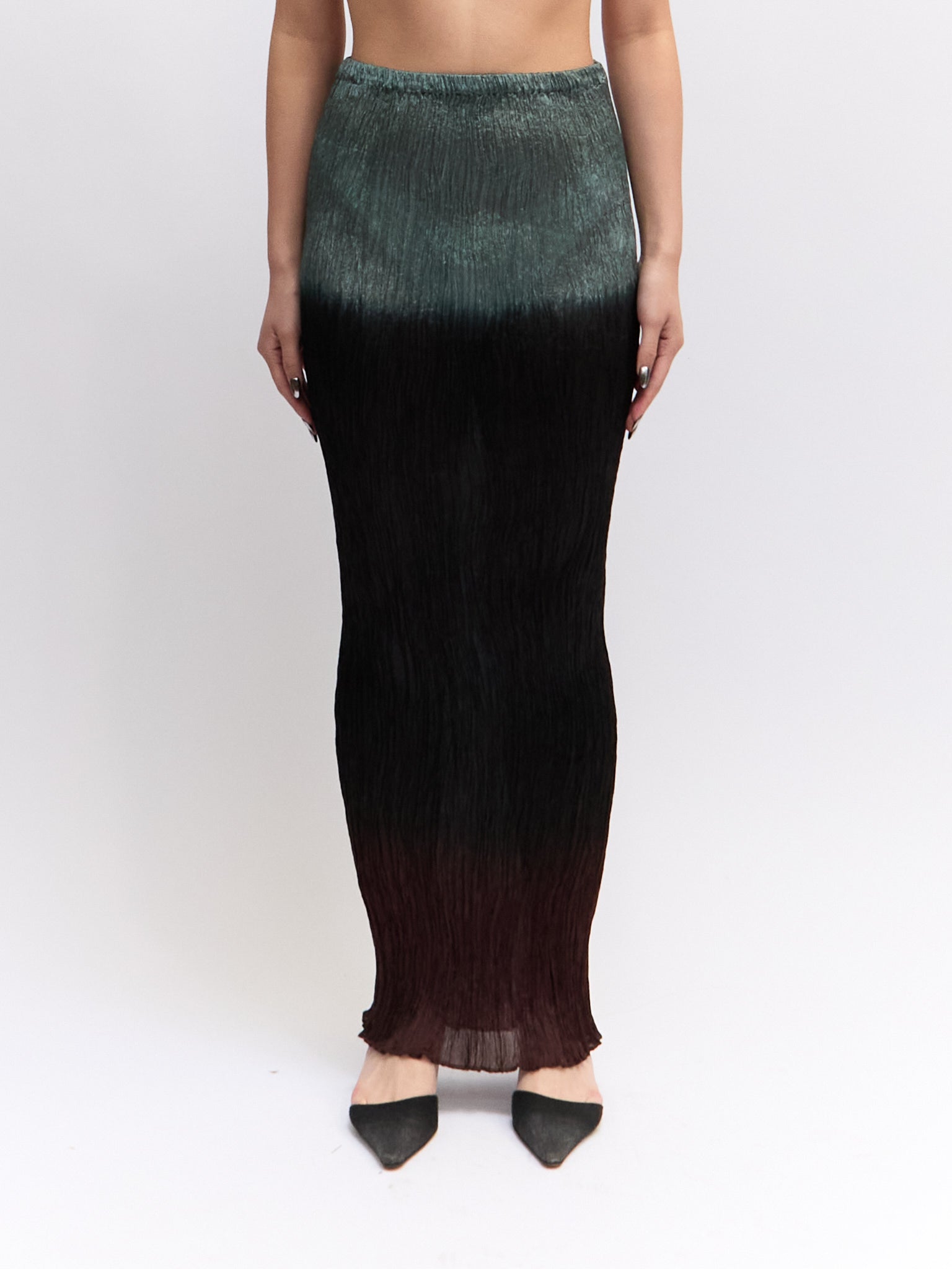 Vintage Ombre Crinkle Skirt