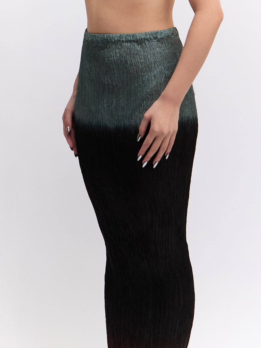 Vintage Ombre Crinkle Skirt