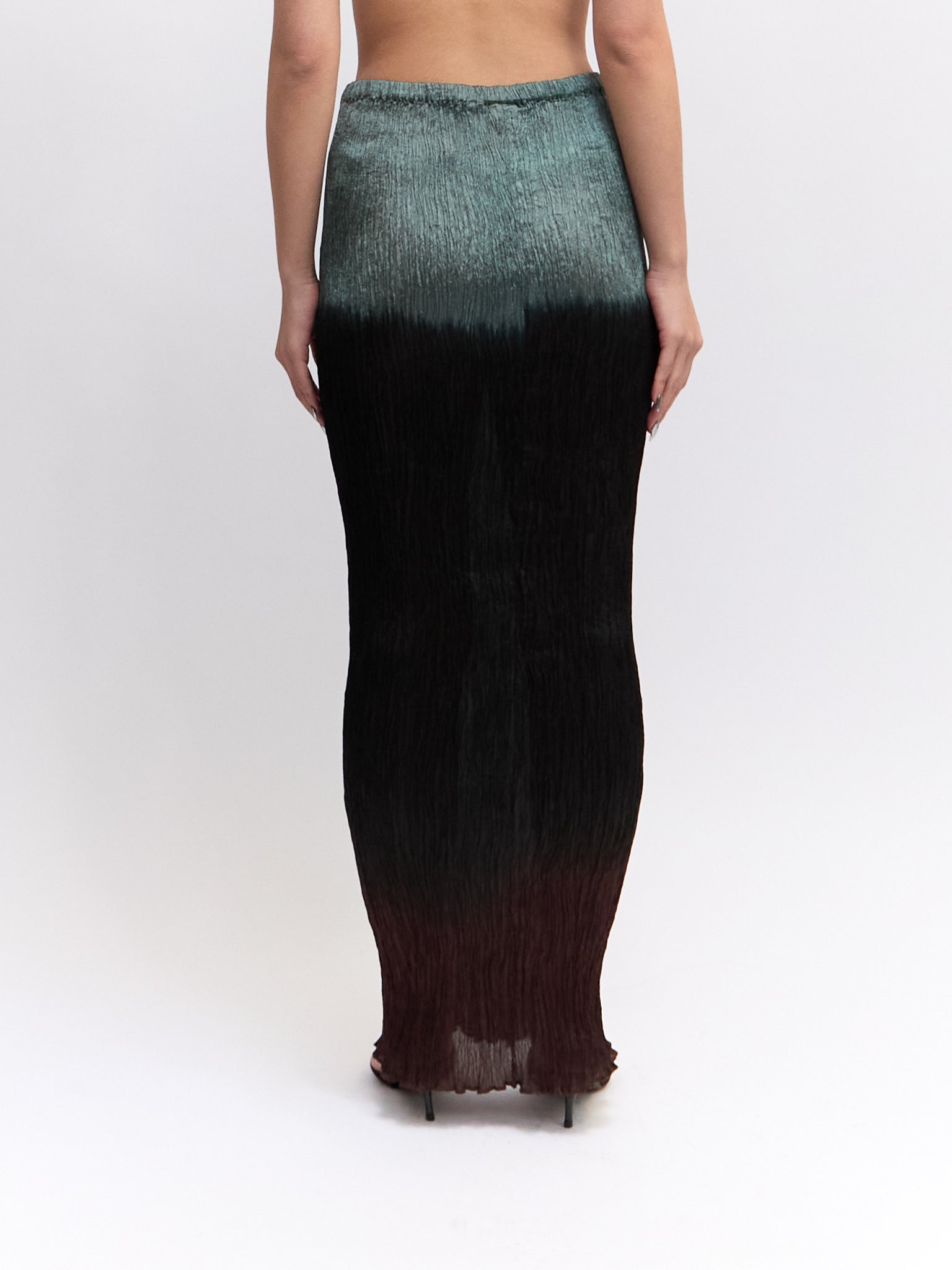 Vintage Ombre Crinkle Skirt
