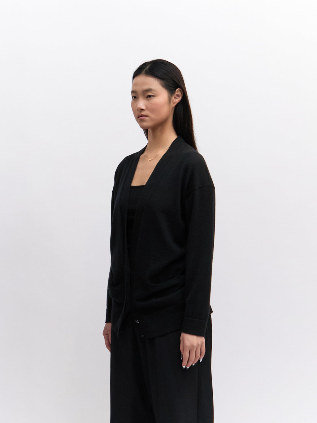 Hermes Black Wool Cardigan