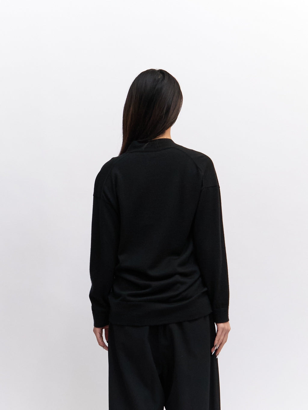 Hermes Black Wool Cardigan