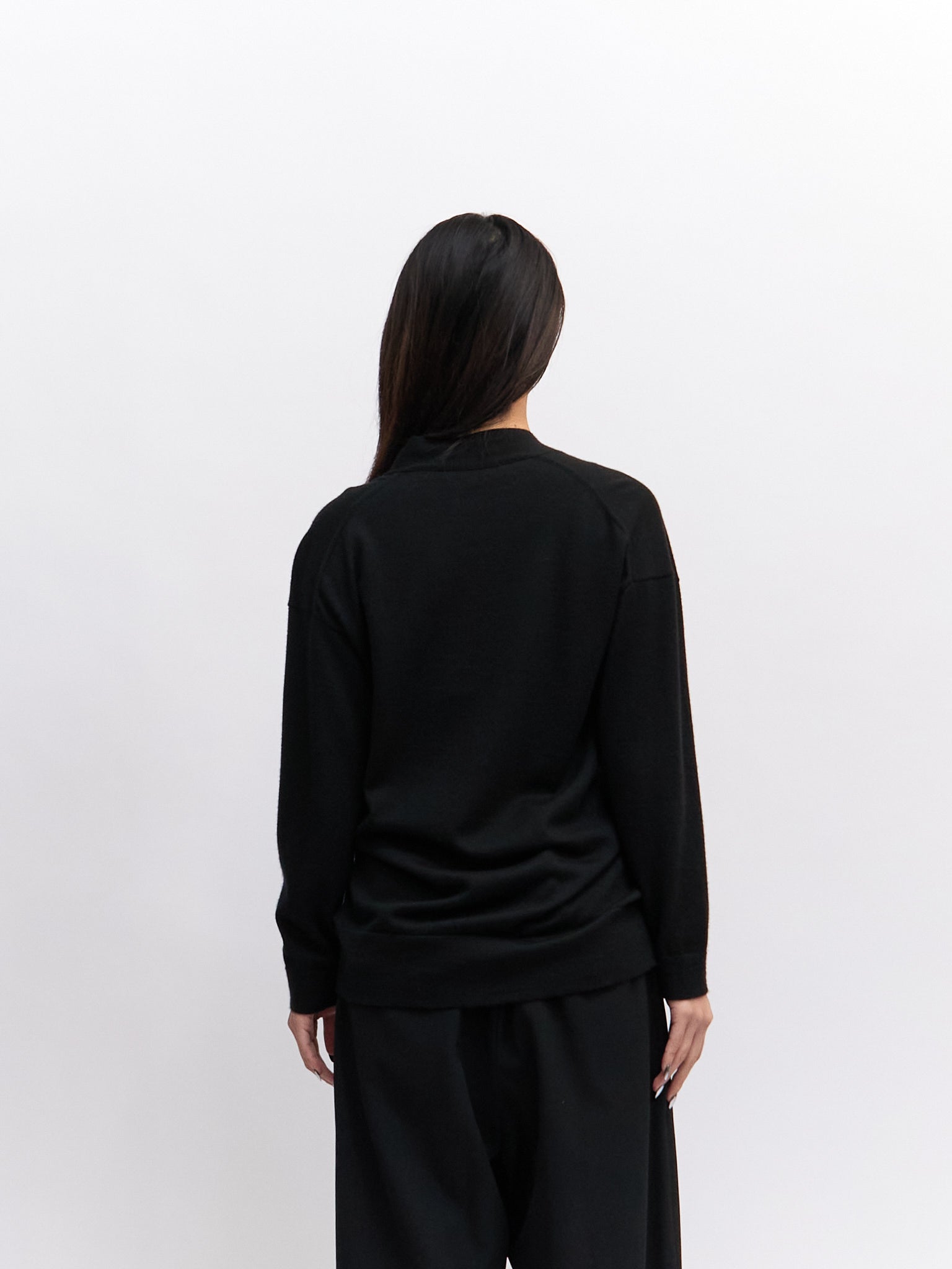 Hermes Black Wool Cardigan