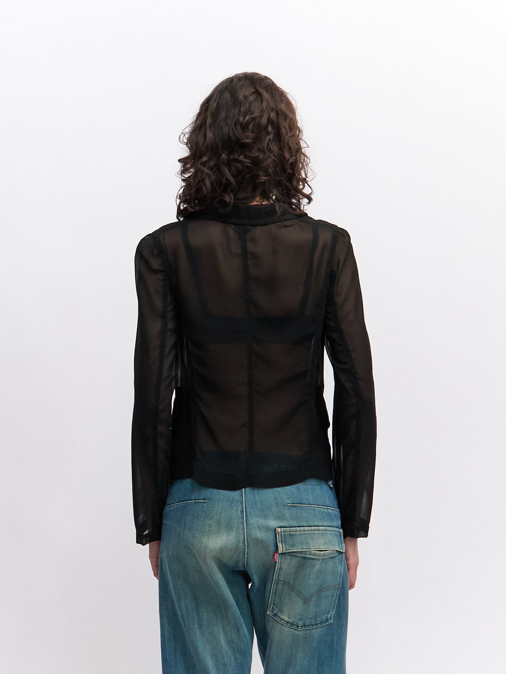 CDG Silk Panel Blazer