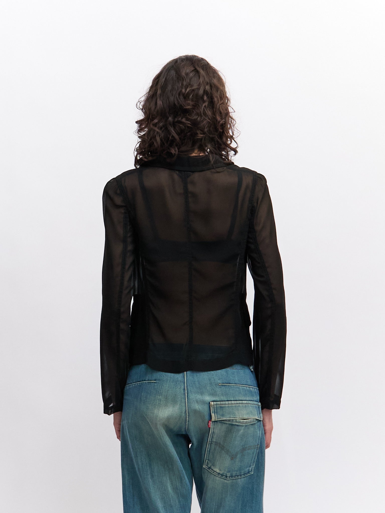 CDG Silk Panel Blazer