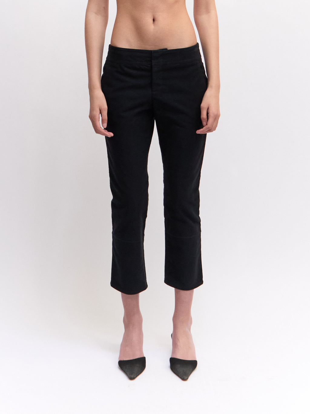 90's Navy Gucci Cropped Trouser