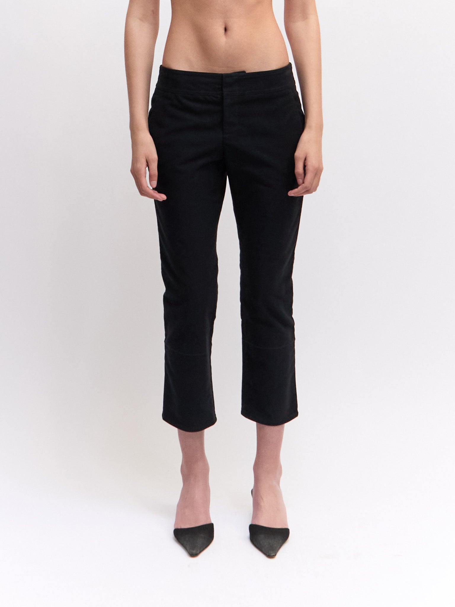 90's Navy Gucci Cropped Trouser