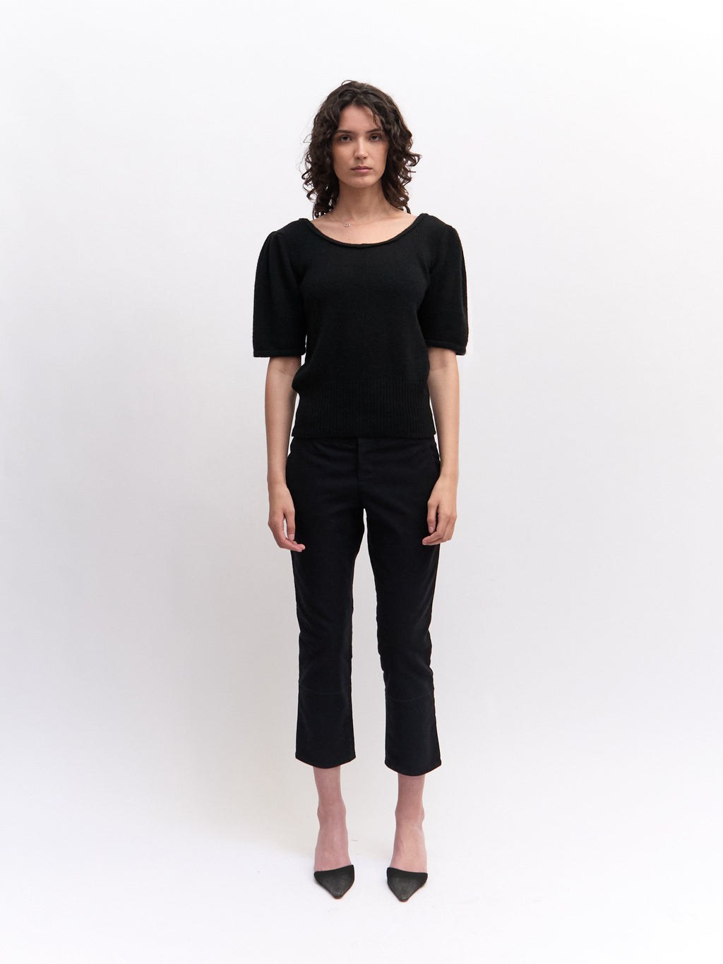 90's Navy Gucci Cropped Trouser