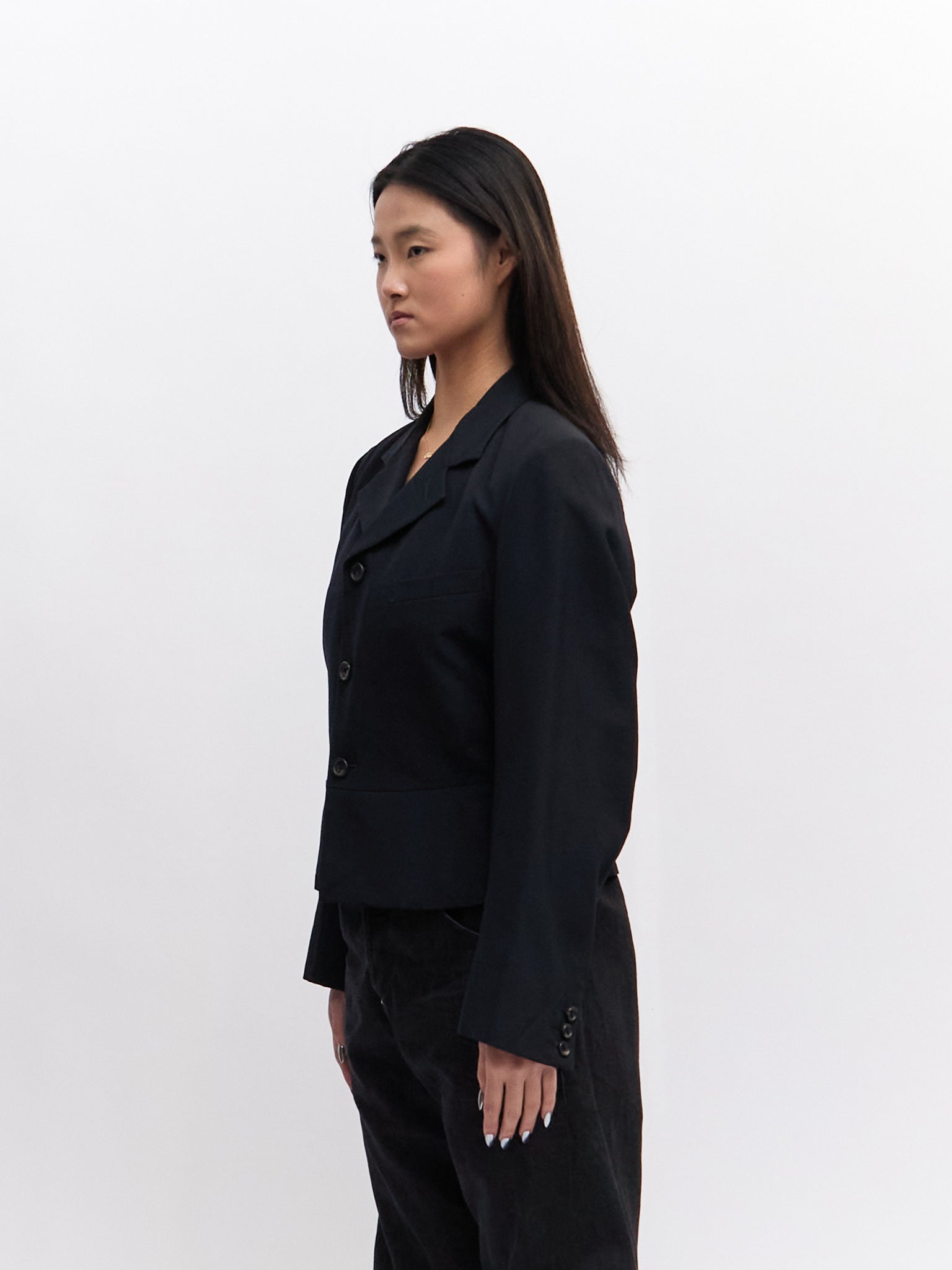 Comme des Garcons Black Cropped Blazer